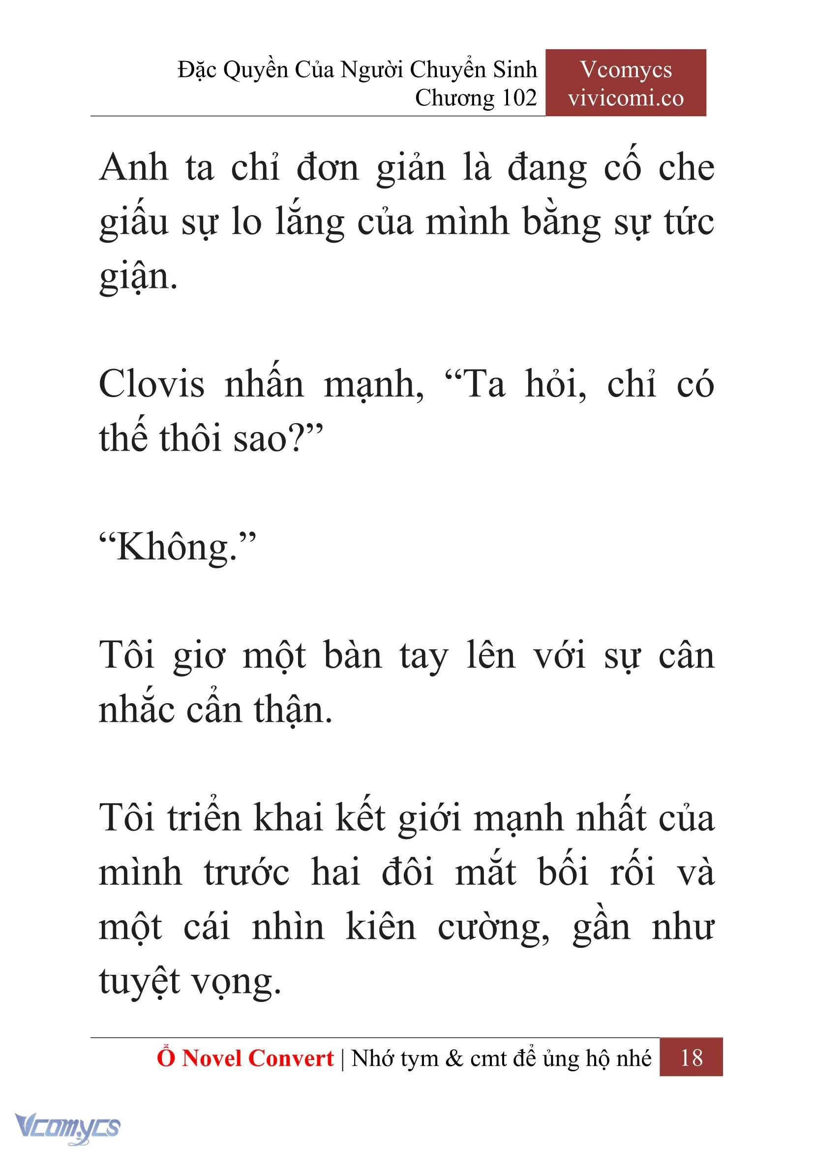 [Novel] Đặc Quyền Của Người Chuyển Sinh Chapter  102 - 20