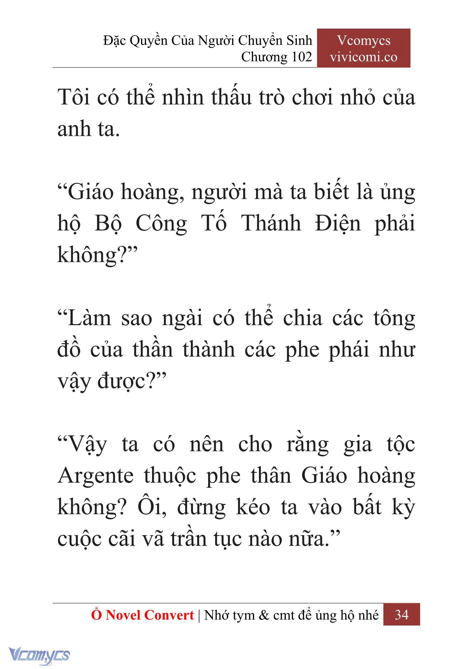 [Novel] Đặc Quyền Của Người Chuyển Sinh Chapter  102 - 36