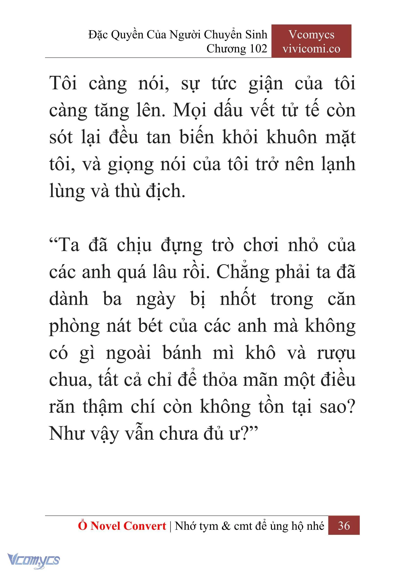 [Novel] Đặc Quyền Của Người Chuyển Sinh Chapter  102 - 38