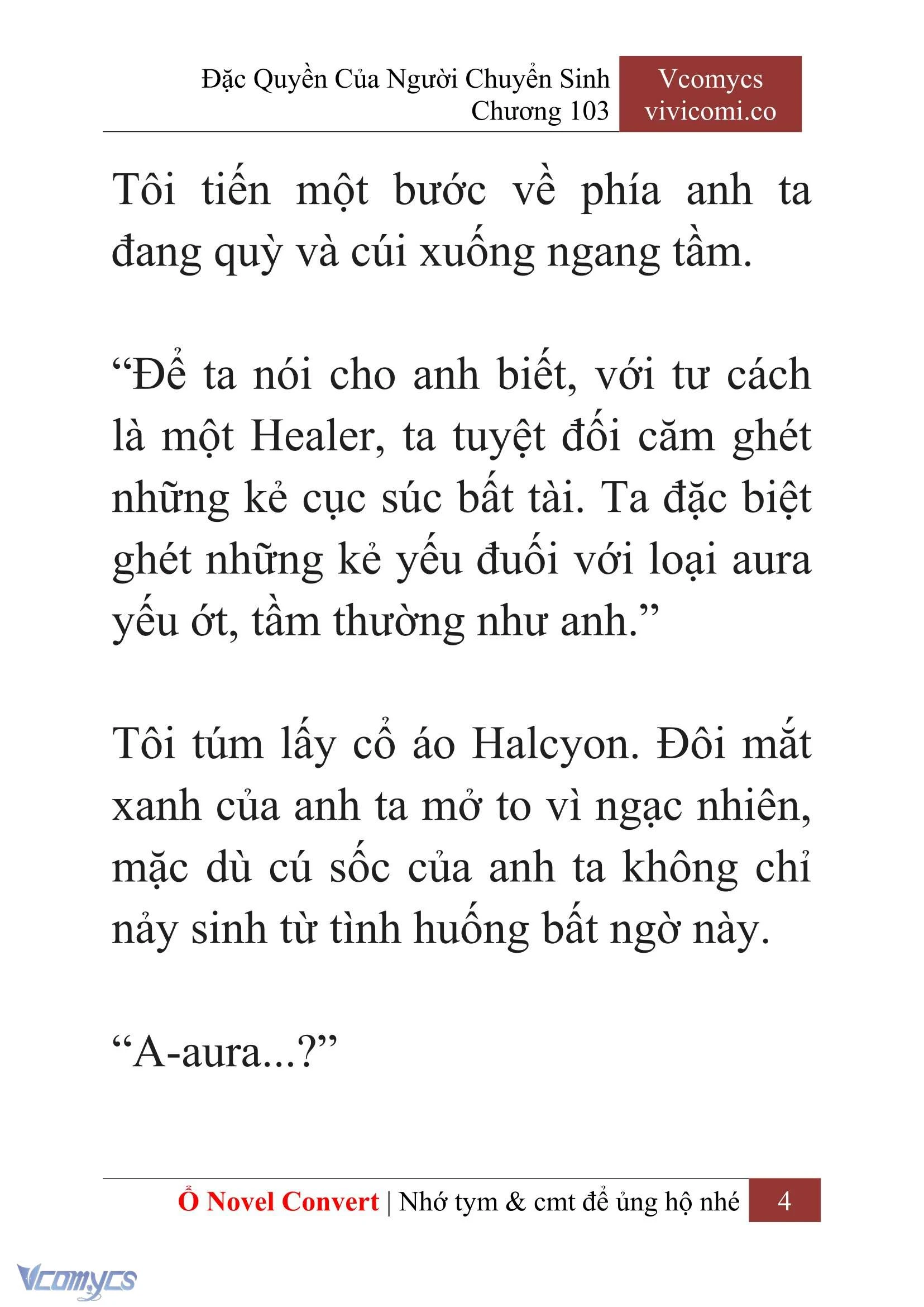 [Novel] Đặc Quyền Của Người Chuyển Sinh Chapter  103 - 6