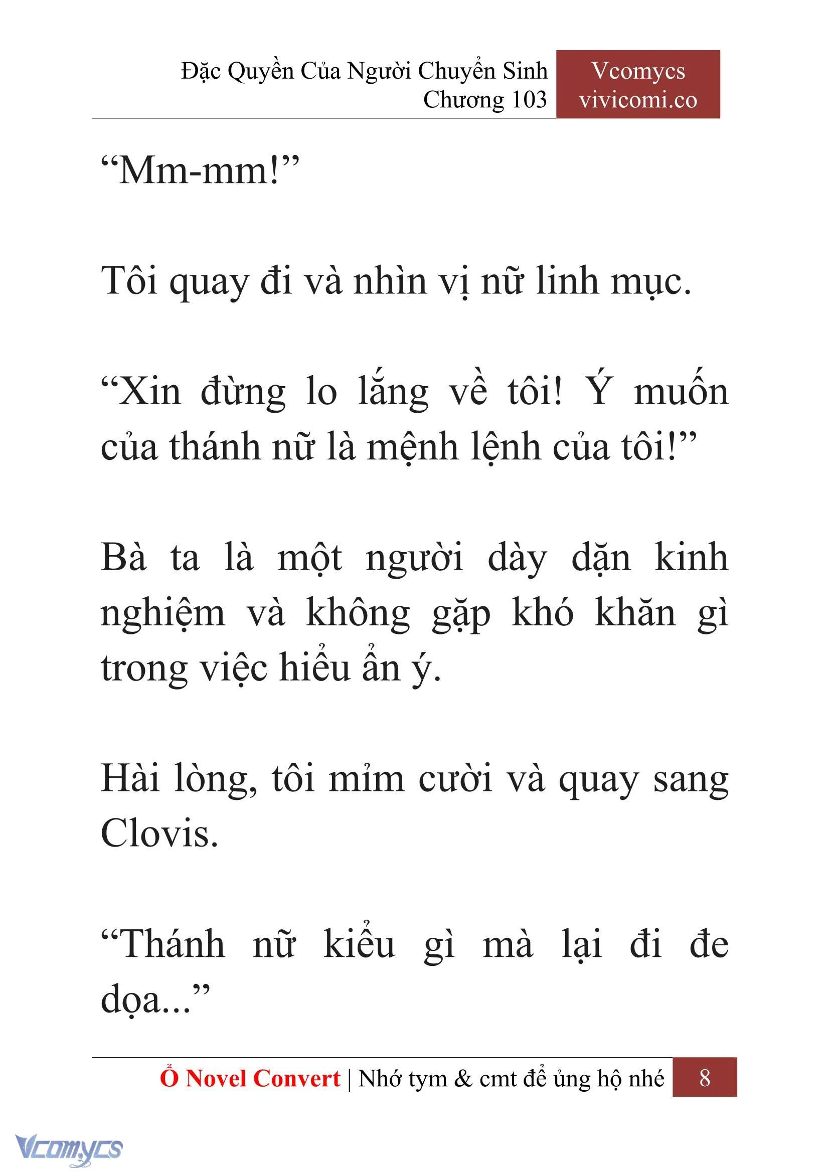 [Novel] Đặc Quyền Của Người Chuyển Sinh Chapter  103 - 10