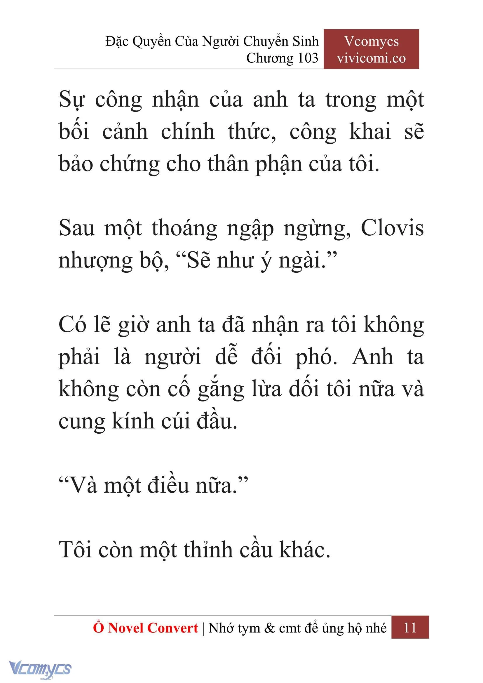 [Novel] Đặc Quyền Của Người Chuyển Sinh Chapter  103 - 13