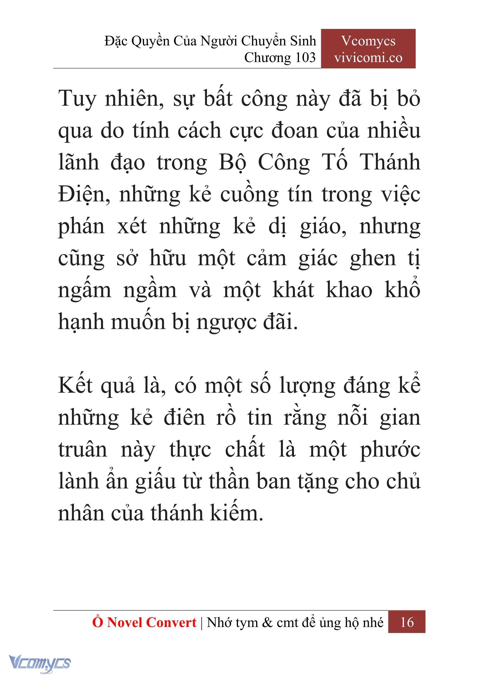 [Novel] Đặc Quyền Của Người Chuyển Sinh Chapter  103 - 18