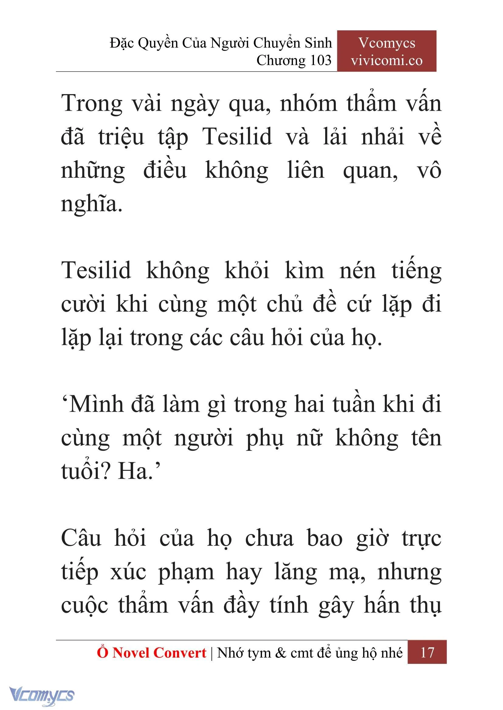 [Novel] Đặc Quyền Của Người Chuyển Sinh Chapter  103 - 19
