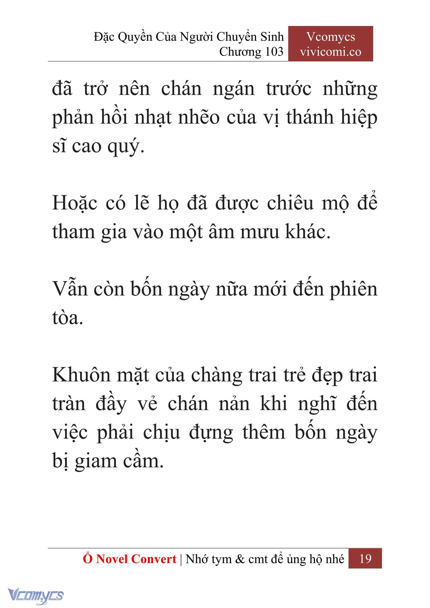 [Novel] Đặc Quyền Của Người Chuyển Sinh Chapter  103 - 21