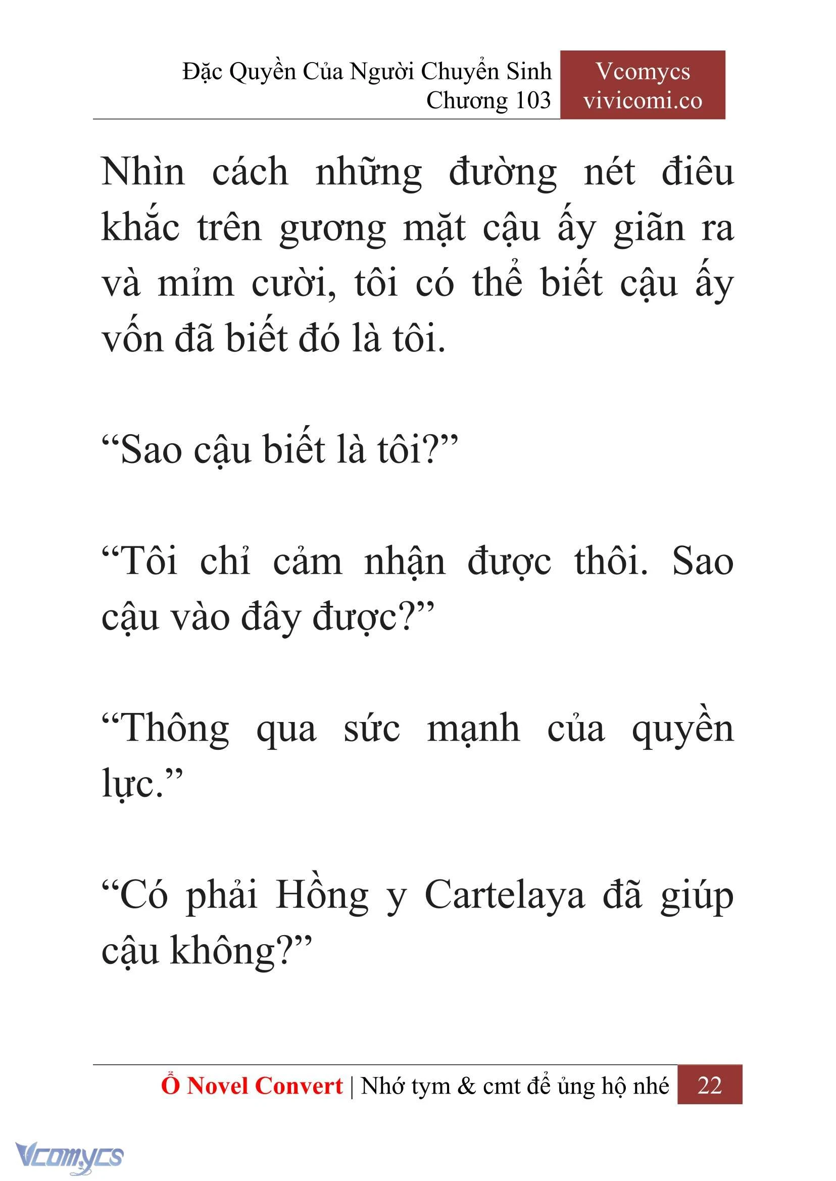 [Novel] Đặc Quyền Của Người Chuyển Sinh Chapter  103 - 24