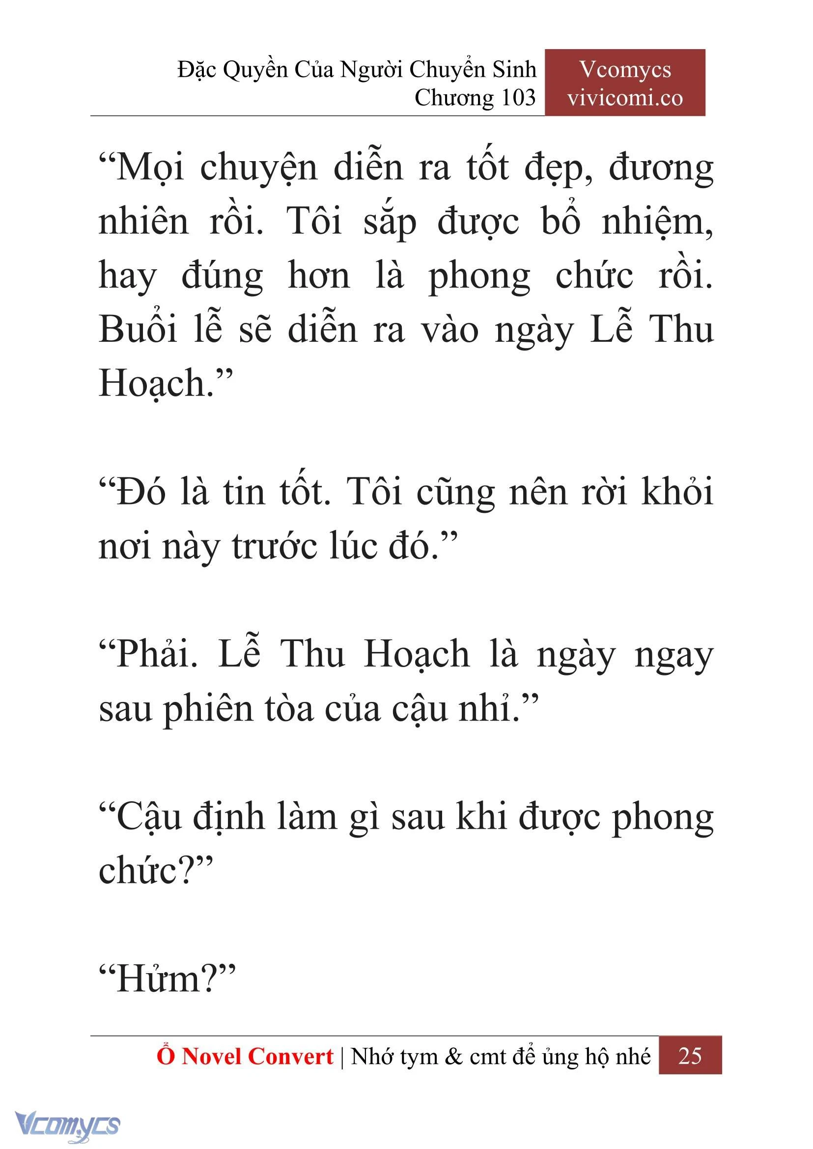 [Novel] Đặc Quyền Của Người Chuyển Sinh Chapter  103 - 27