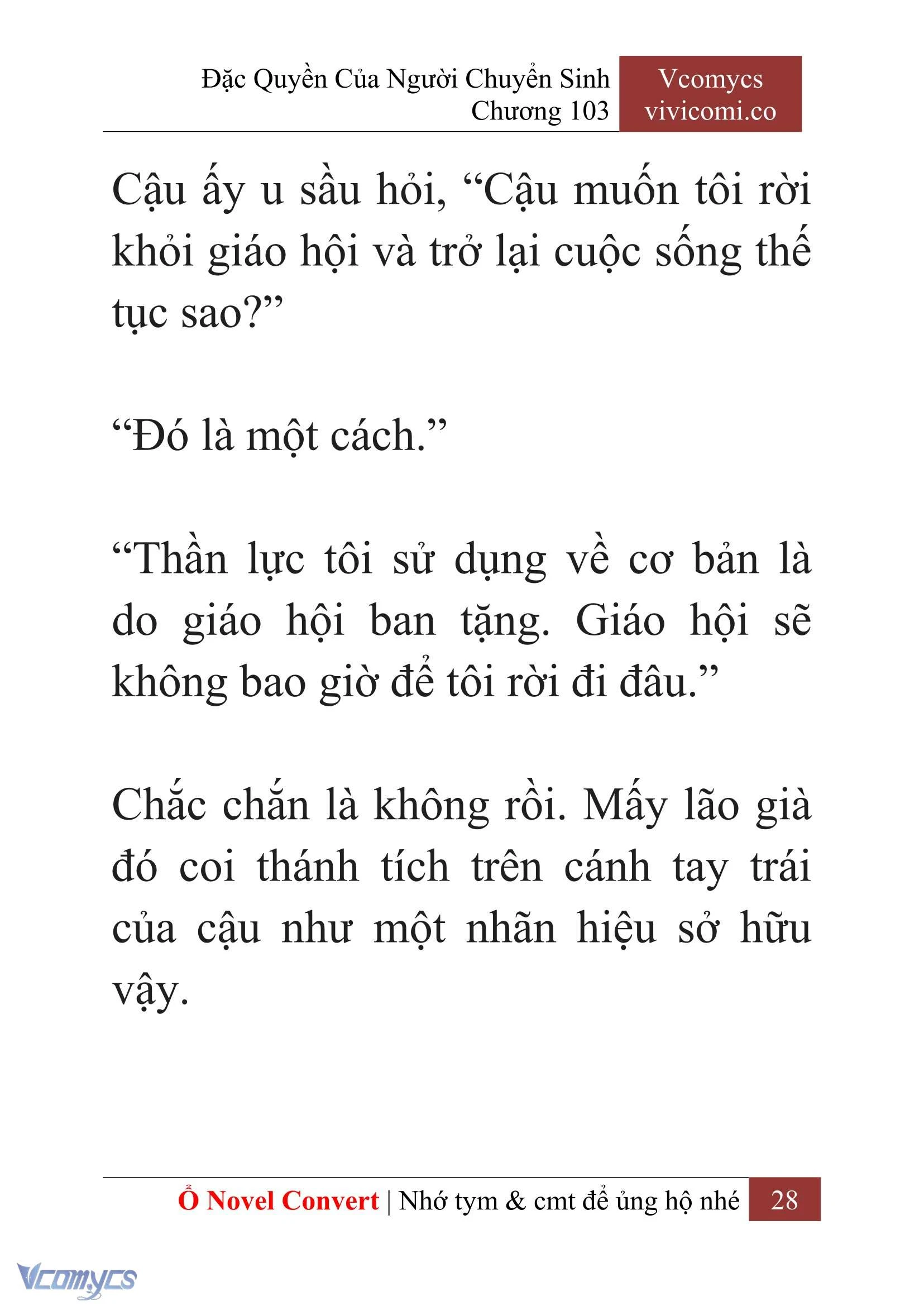 [Novel] Đặc Quyền Của Người Chuyển Sinh Chapter  103 - 30