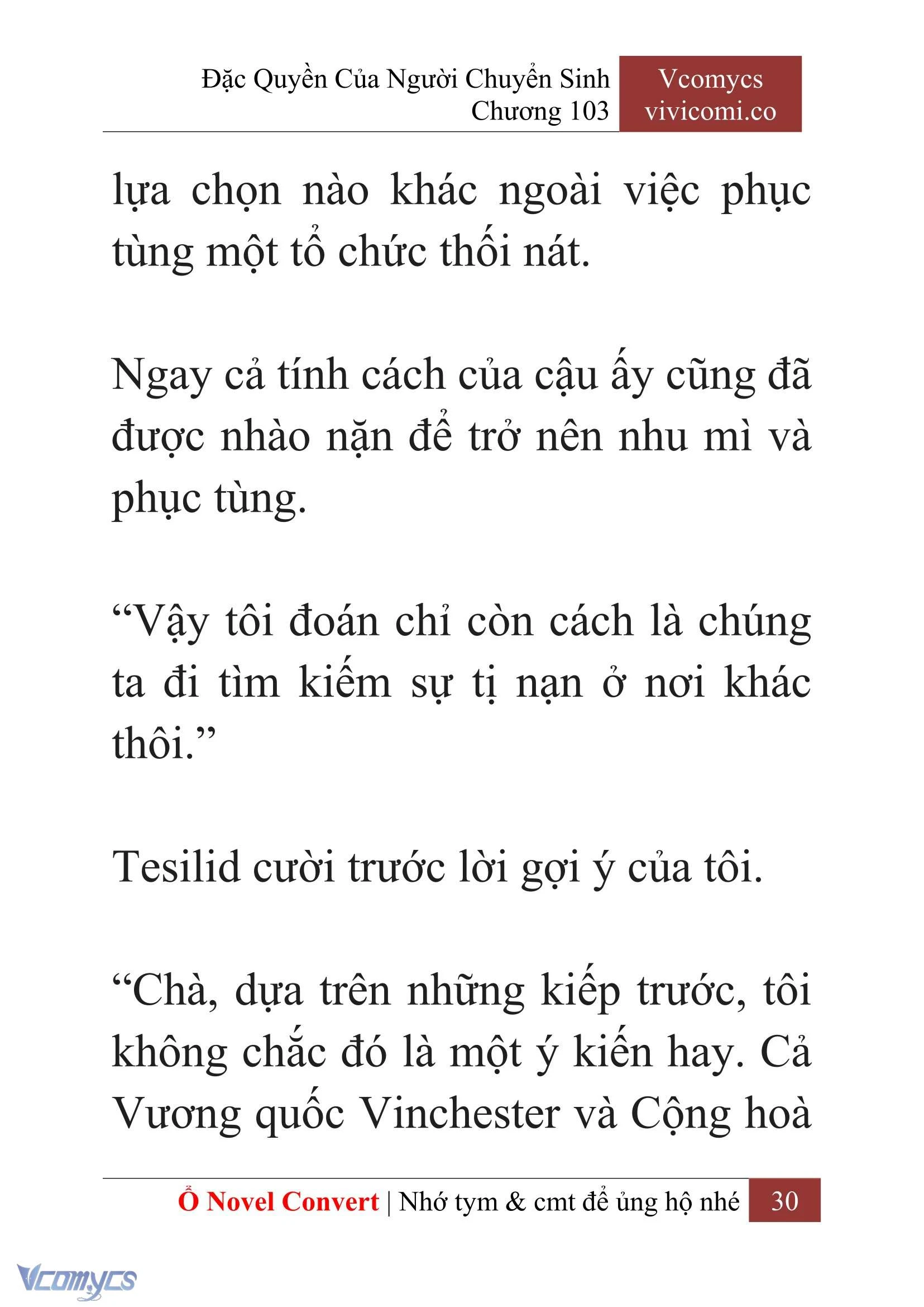 [Novel] Đặc Quyền Của Người Chuyển Sinh Chapter  103 - 32