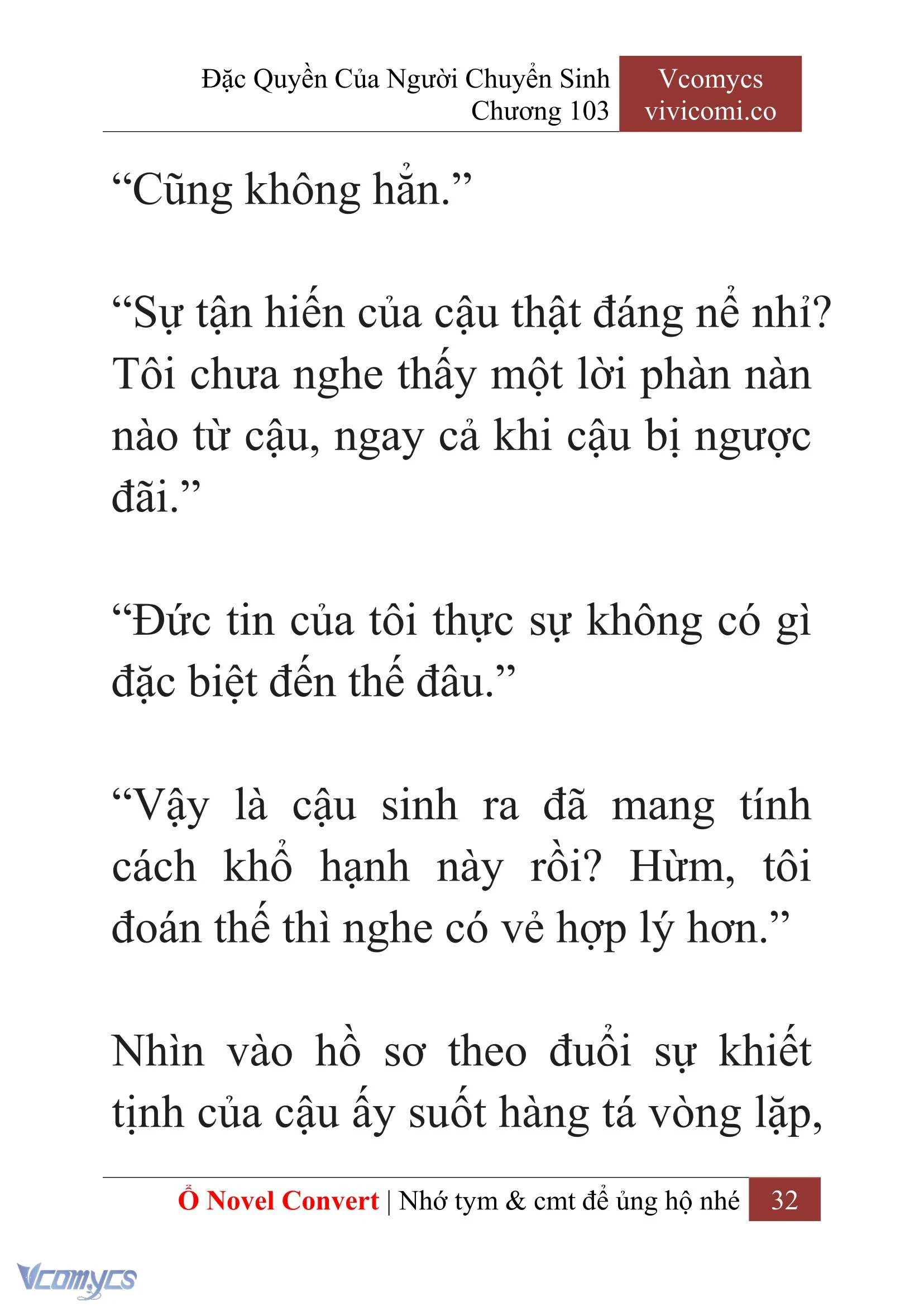 [Novel] Đặc Quyền Của Người Chuyển Sinh Chapter  103 - 34