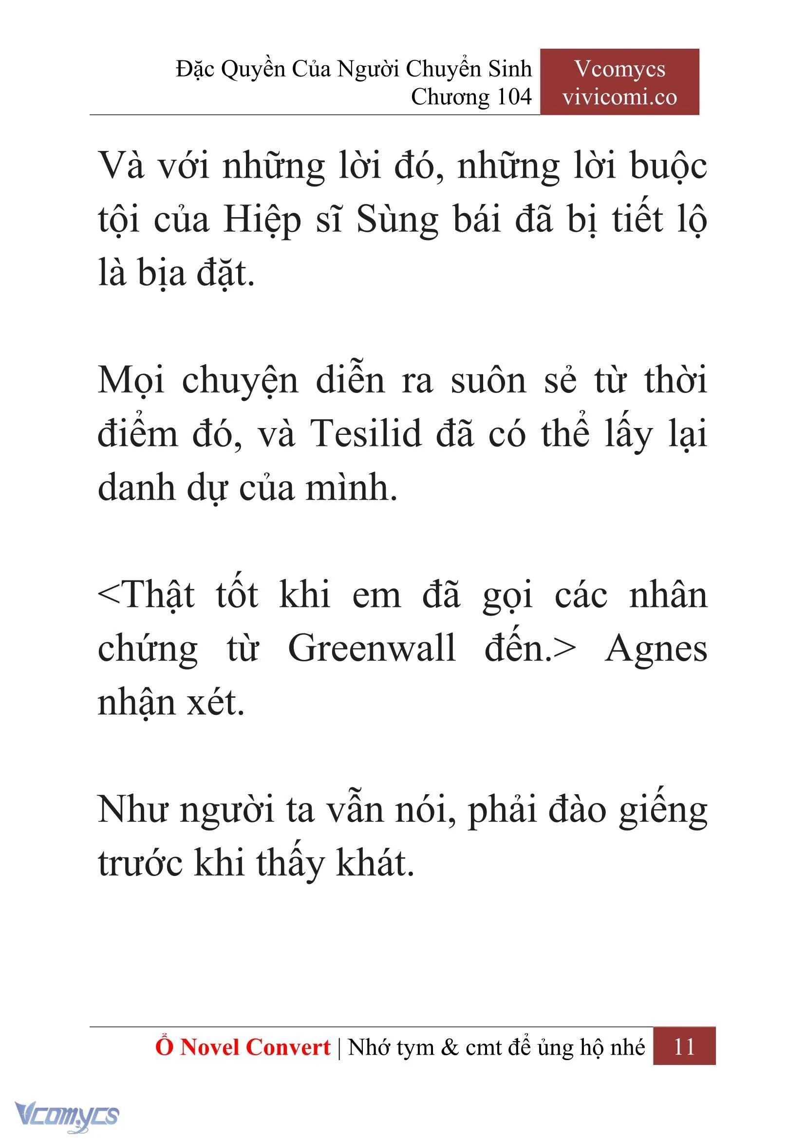 [Novel] Đặc Quyền Của Người Chuyển Sinh Chapter  104 - 13