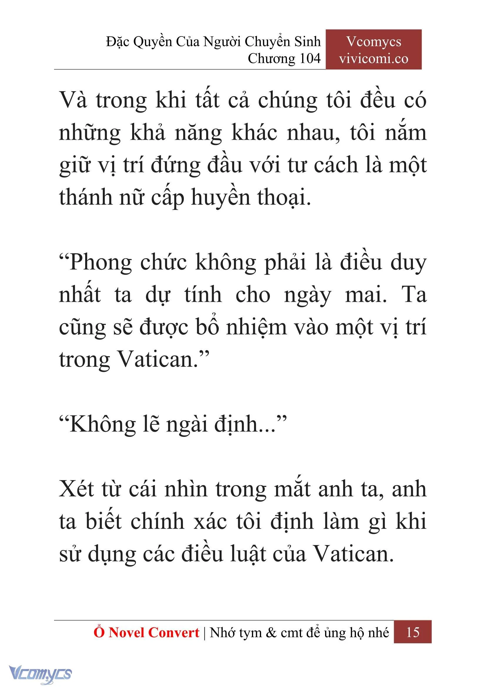 [Novel] Đặc Quyền Của Người Chuyển Sinh Chapter  104 - 17
