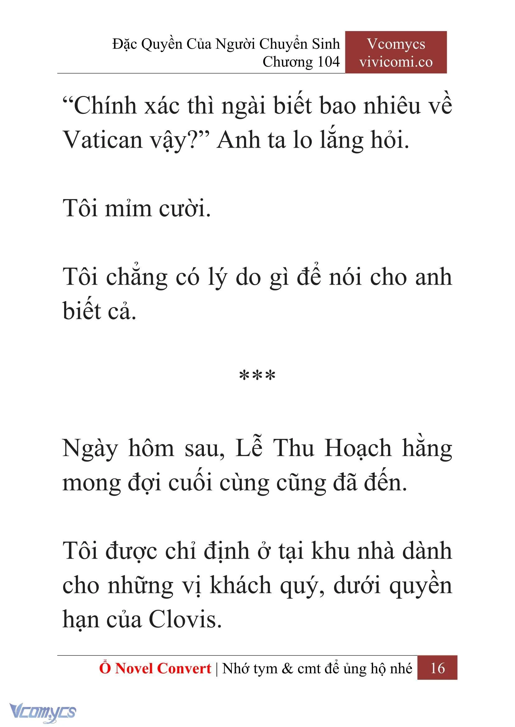 [Novel] Đặc Quyền Của Người Chuyển Sinh Chapter  104 - 18