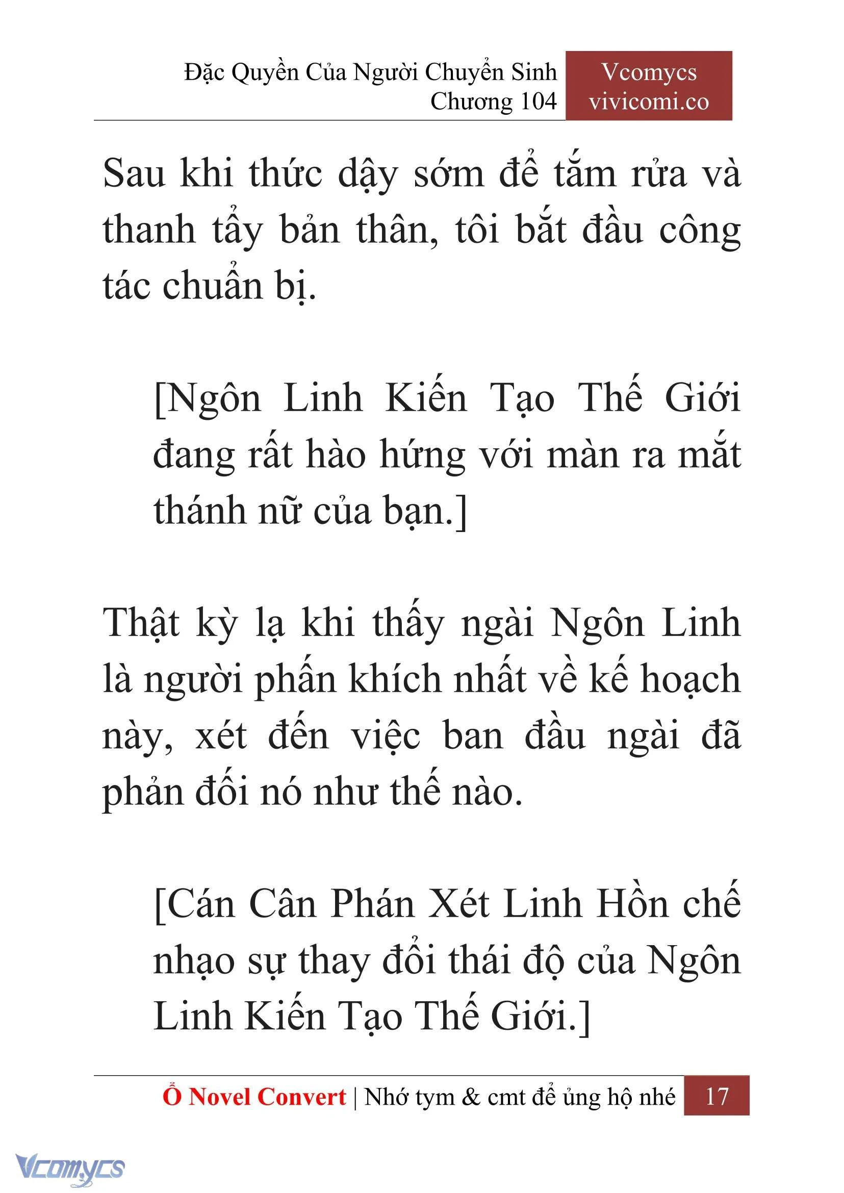 [Novel] Đặc Quyền Của Người Chuyển Sinh Chapter  104 - 19
