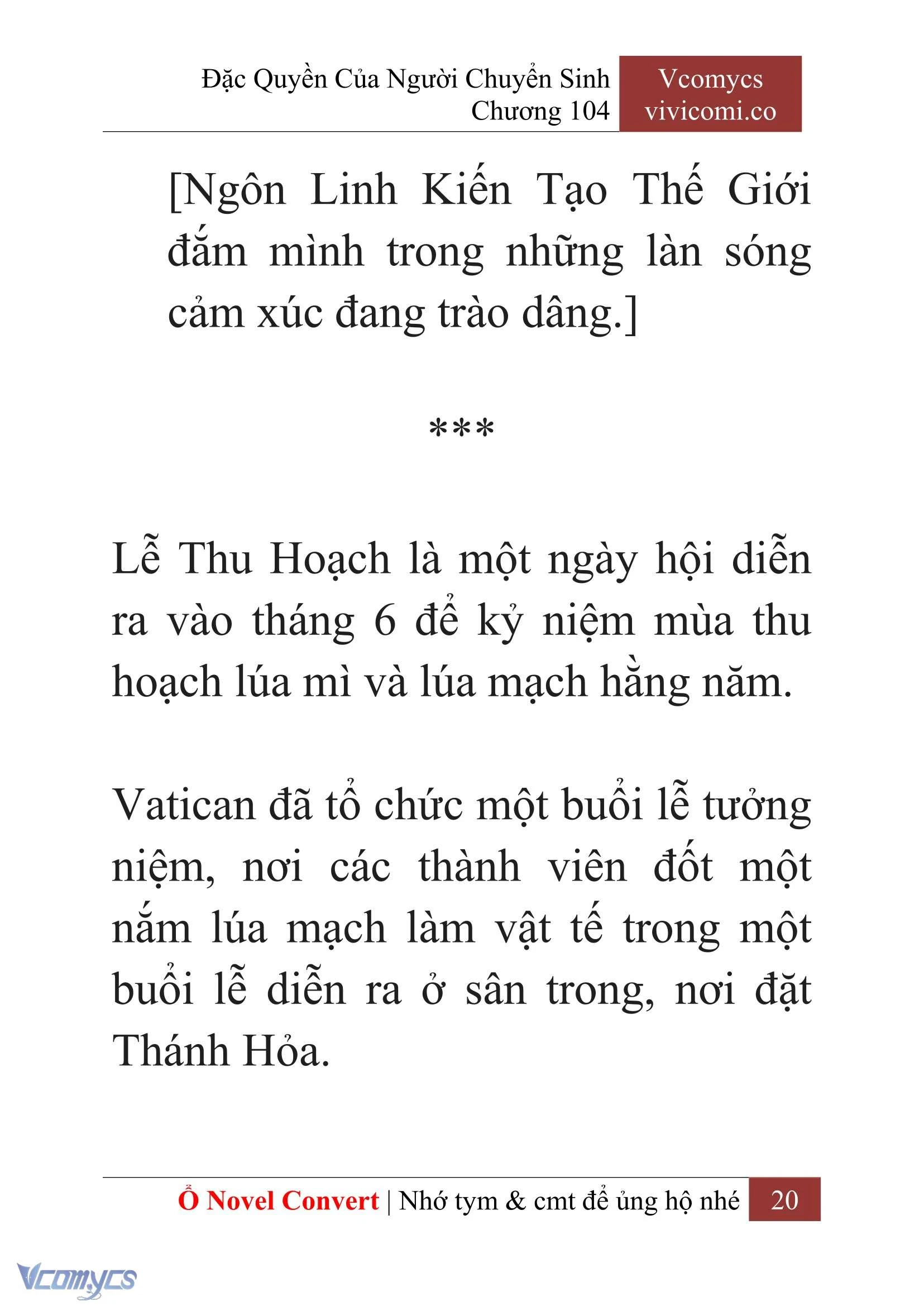 [Novel] Đặc Quyền Của Người Chuyển Sinh Chapter  104 - 22