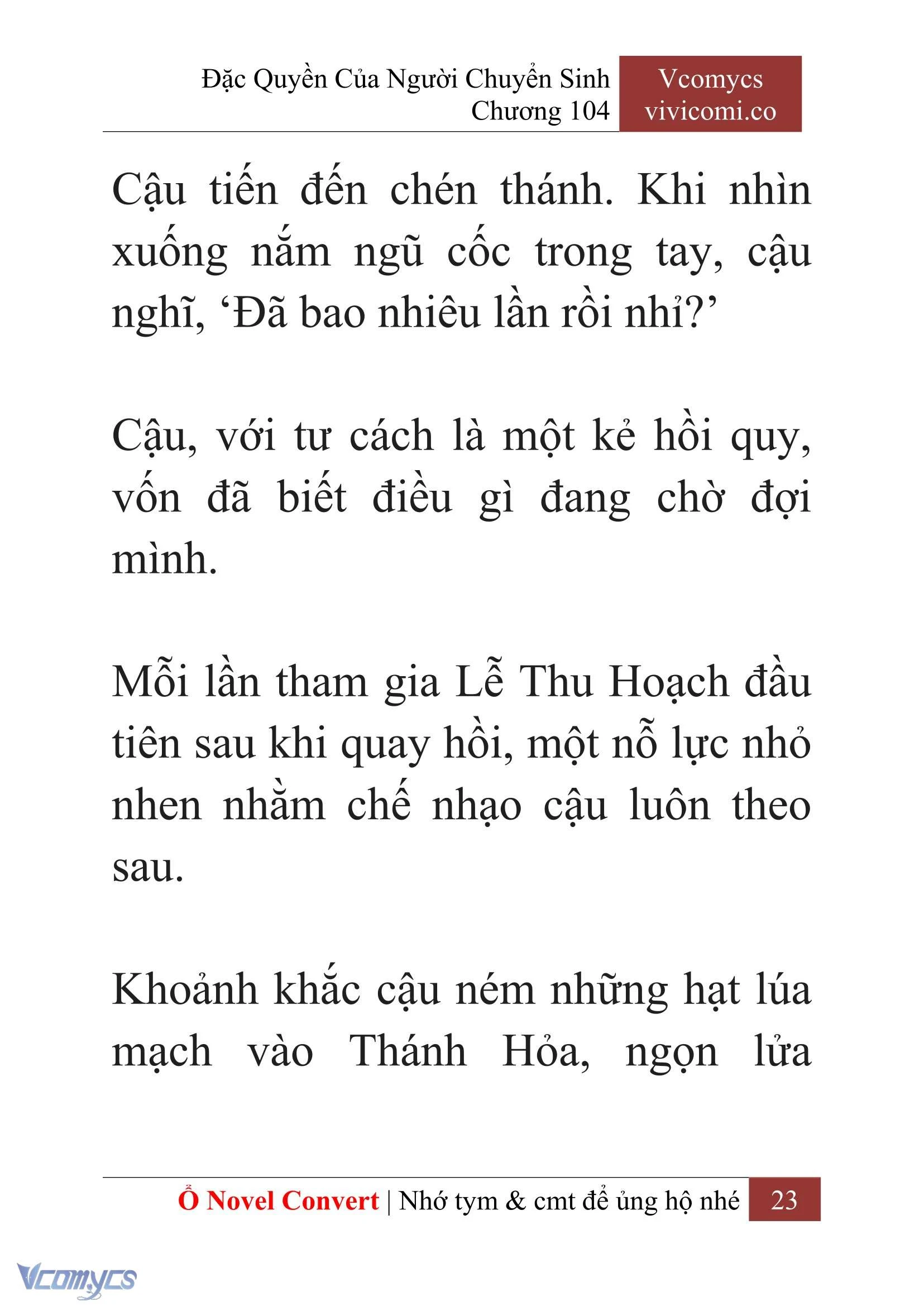 [Novel] Đặc Quyền Của Người Chuyển Sinh Chapter  104 - 25