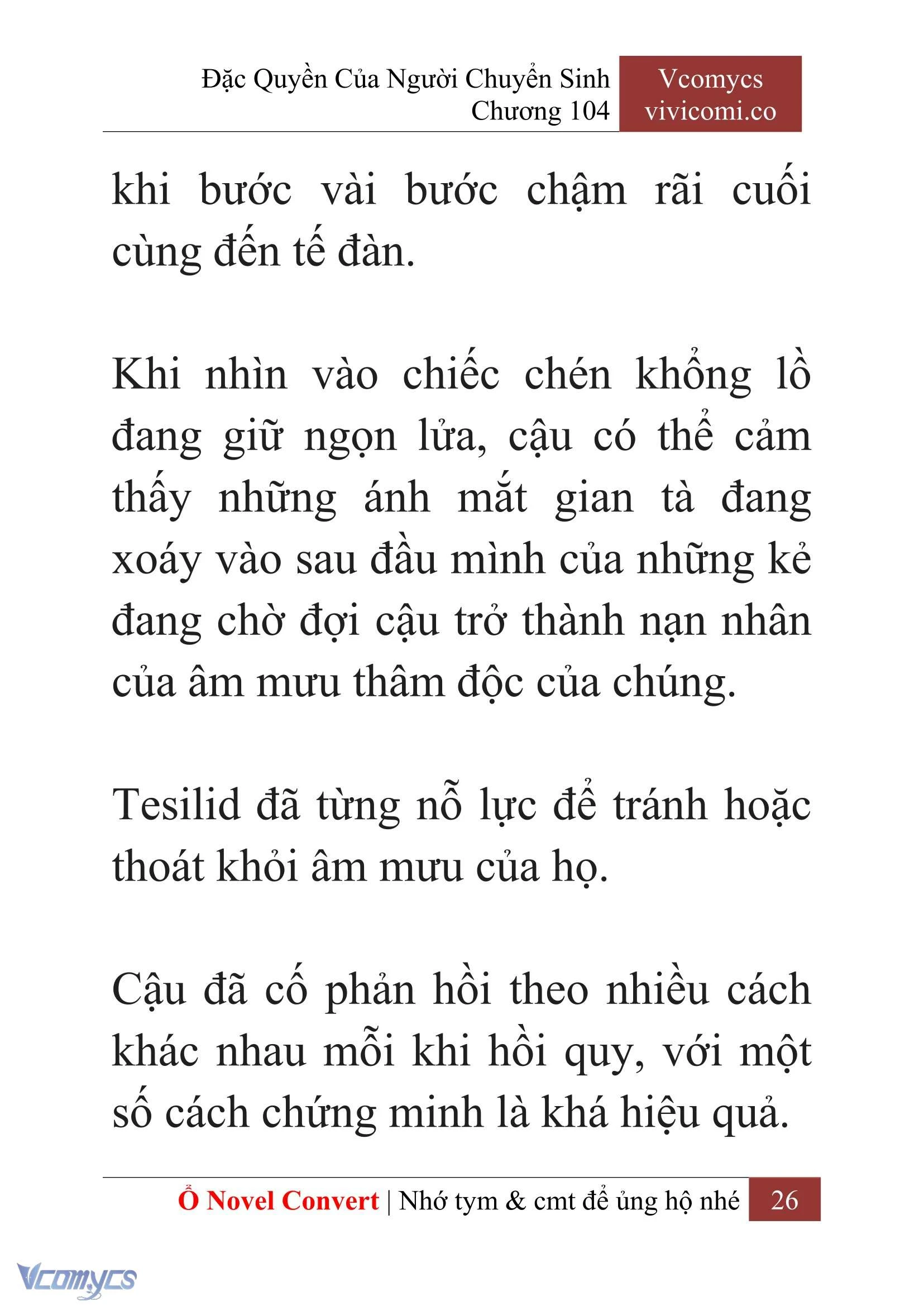 [Novel] Đặc Quyền Của Người Chuyển Sinh Chapter  104 - 28