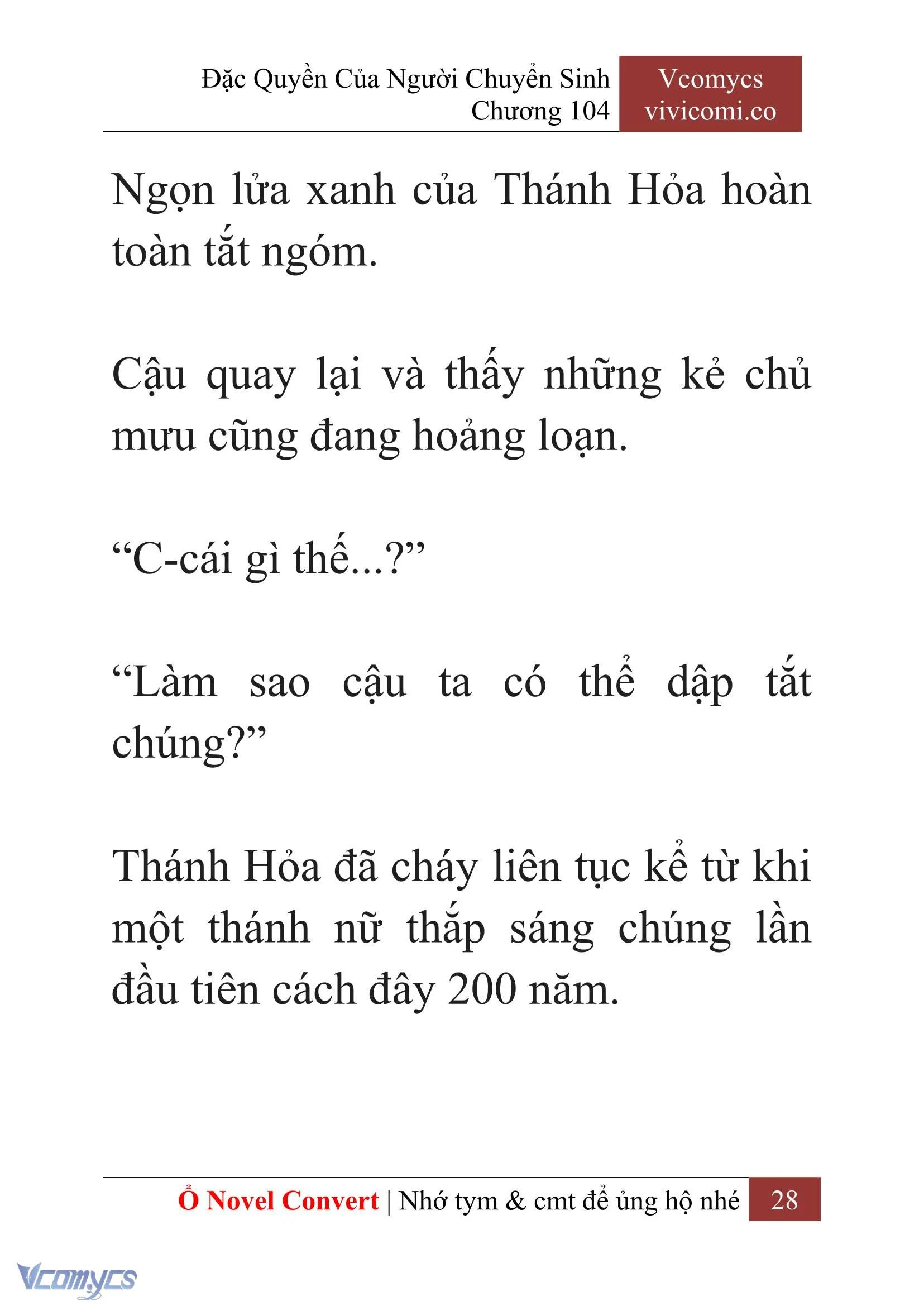 [Novel] Đặc Quyền Của Người Chuyển Sinh Chapter  104 - 30