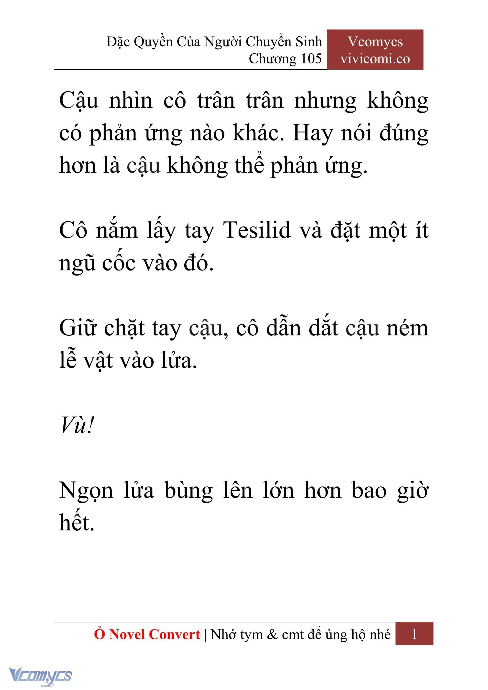 [Novel] Đặc Quyền Của Người Chuyển Sinh Chapter  105 - 3
