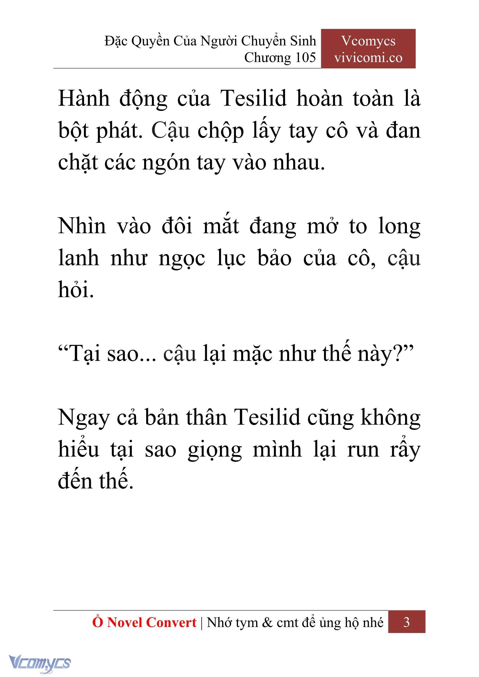[Novel] Đặc Quyền Của Người Chuyển Sinh Chapter  105 - 5