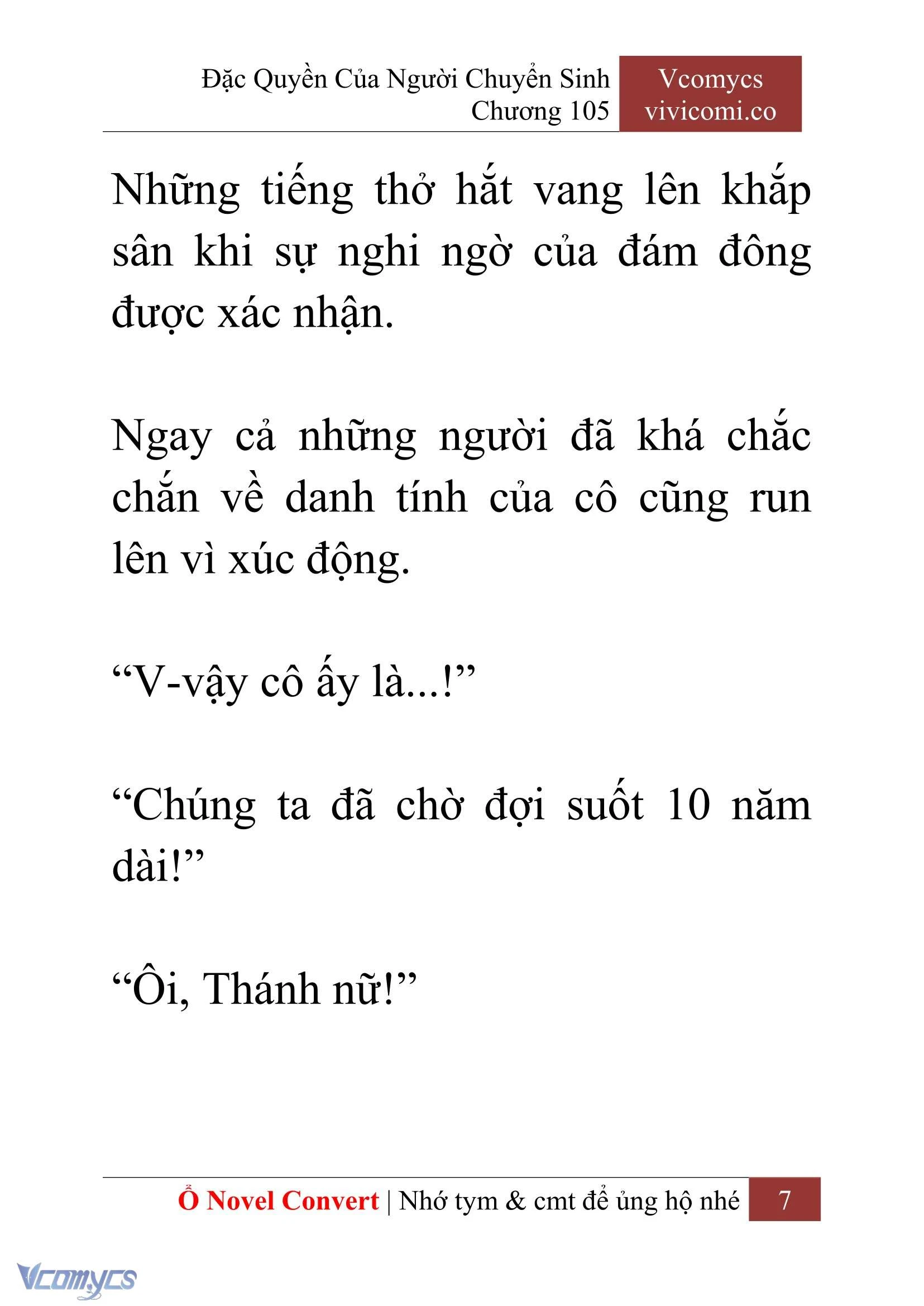 [Novel] Đặc Quyền Của Người Chuyển Sinh Chapter  105 - 9