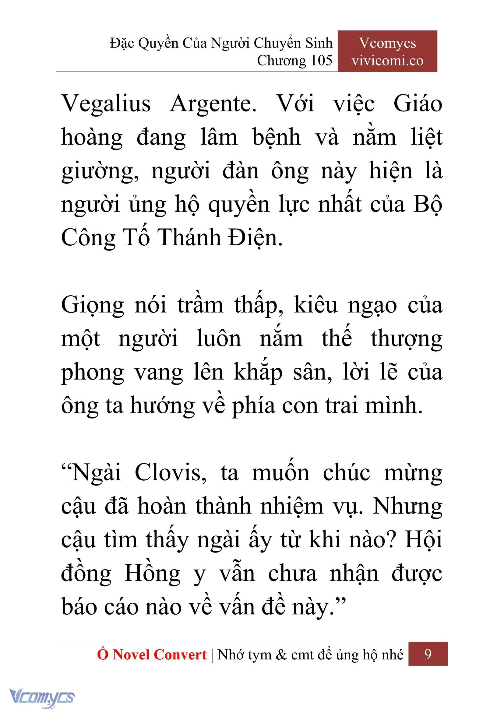 [Novel] Đặc Quyền Của Người Chuyển Sinh Chapter  105 - 11