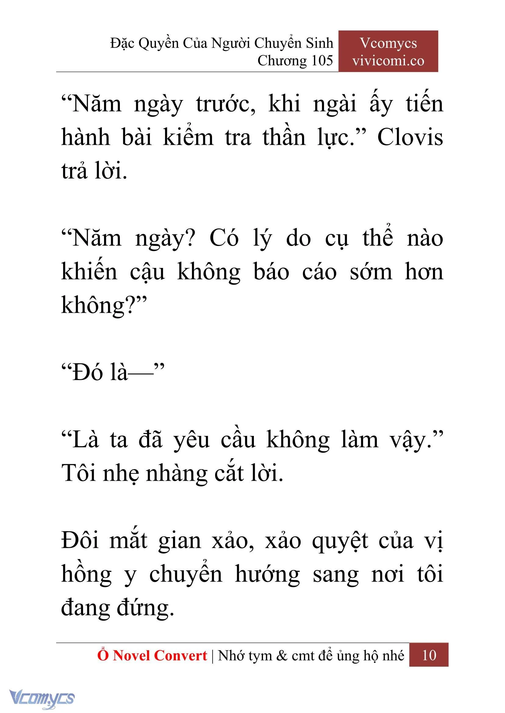 [Novel] Đặc Quyền Của Người Chuyển Sinh Chapter  105 - 12