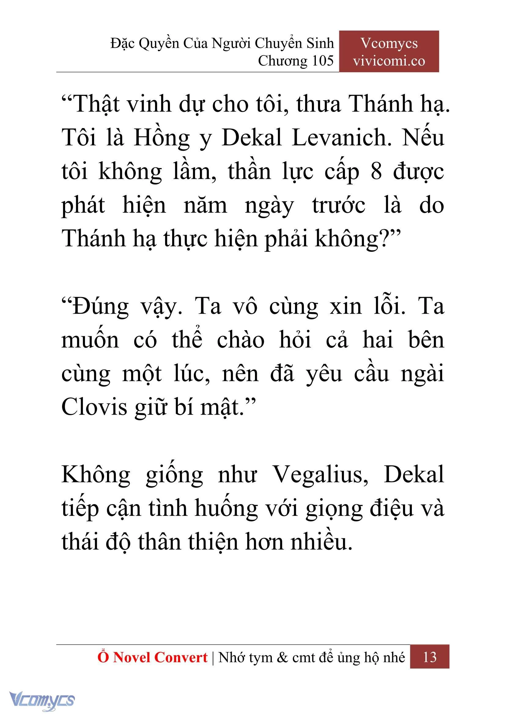 [Novel] Đặc Quyền Của Người Chuyển Sinh Chapter  105 - 15