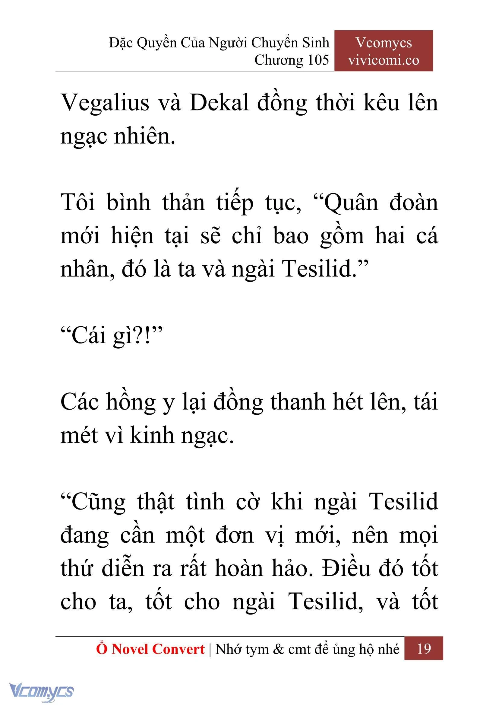 [Novel] Đặc Quyền Của Người Chuyển Sinh Chapter  105 - 21