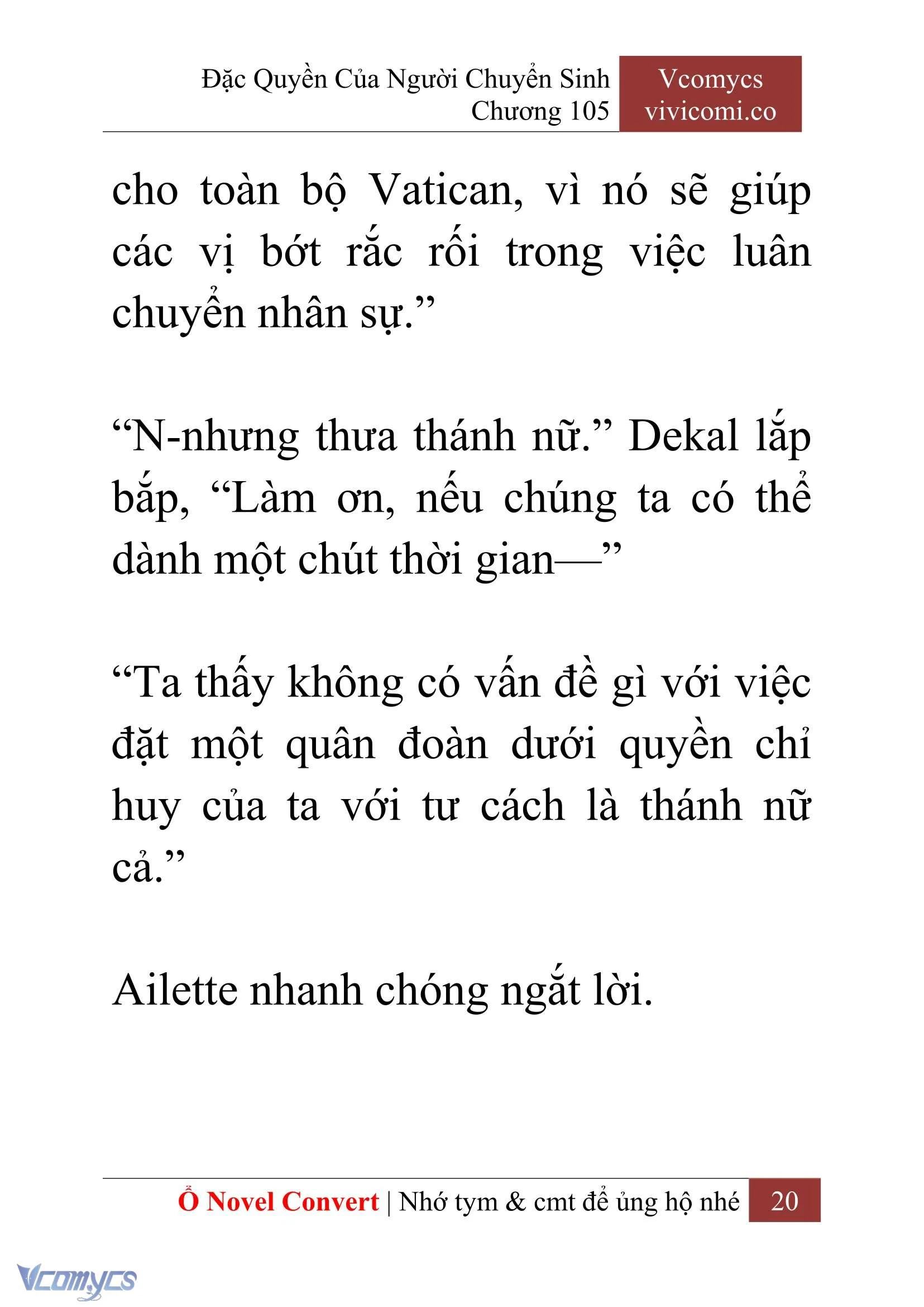 [Novel] Đặc Quyền Của Người Chuyển Sinh Chapter  105 - 22