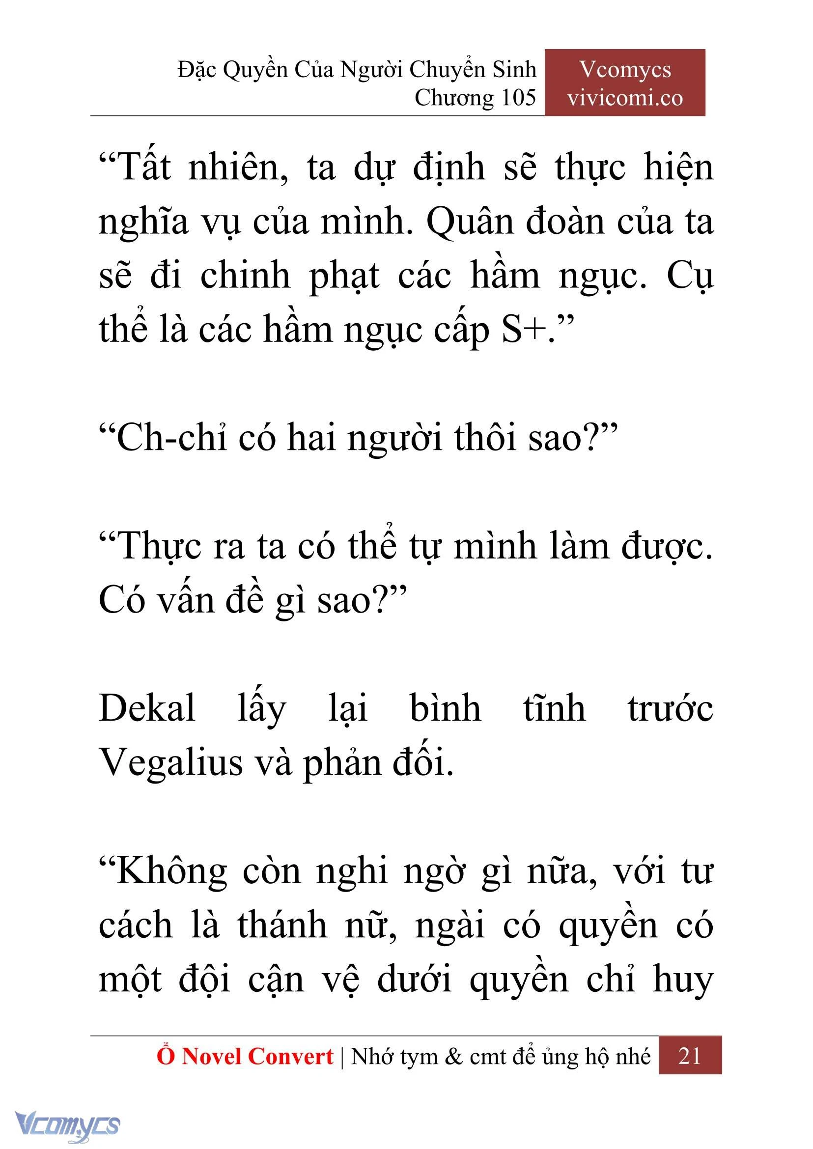 [Novel] Đặc Quyền Của Người Chuyển Sinh Chapter  105 - 23