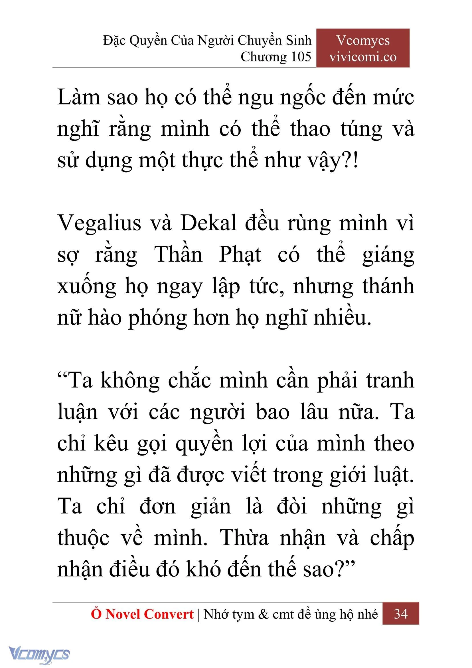 [Novel] Đặc Quyền Của Người Chuyển Sinh Chapter  105 - 36