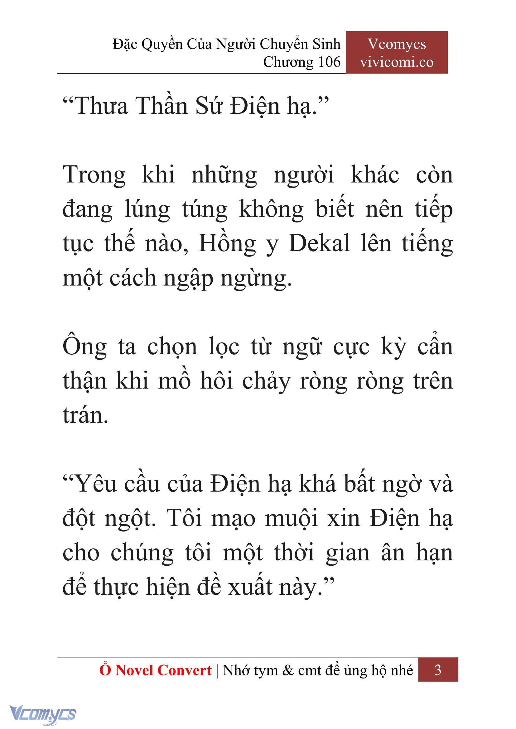 [Novel] Đặc Quyền Của Người Chuyển Sinh Chapter  106 - 5