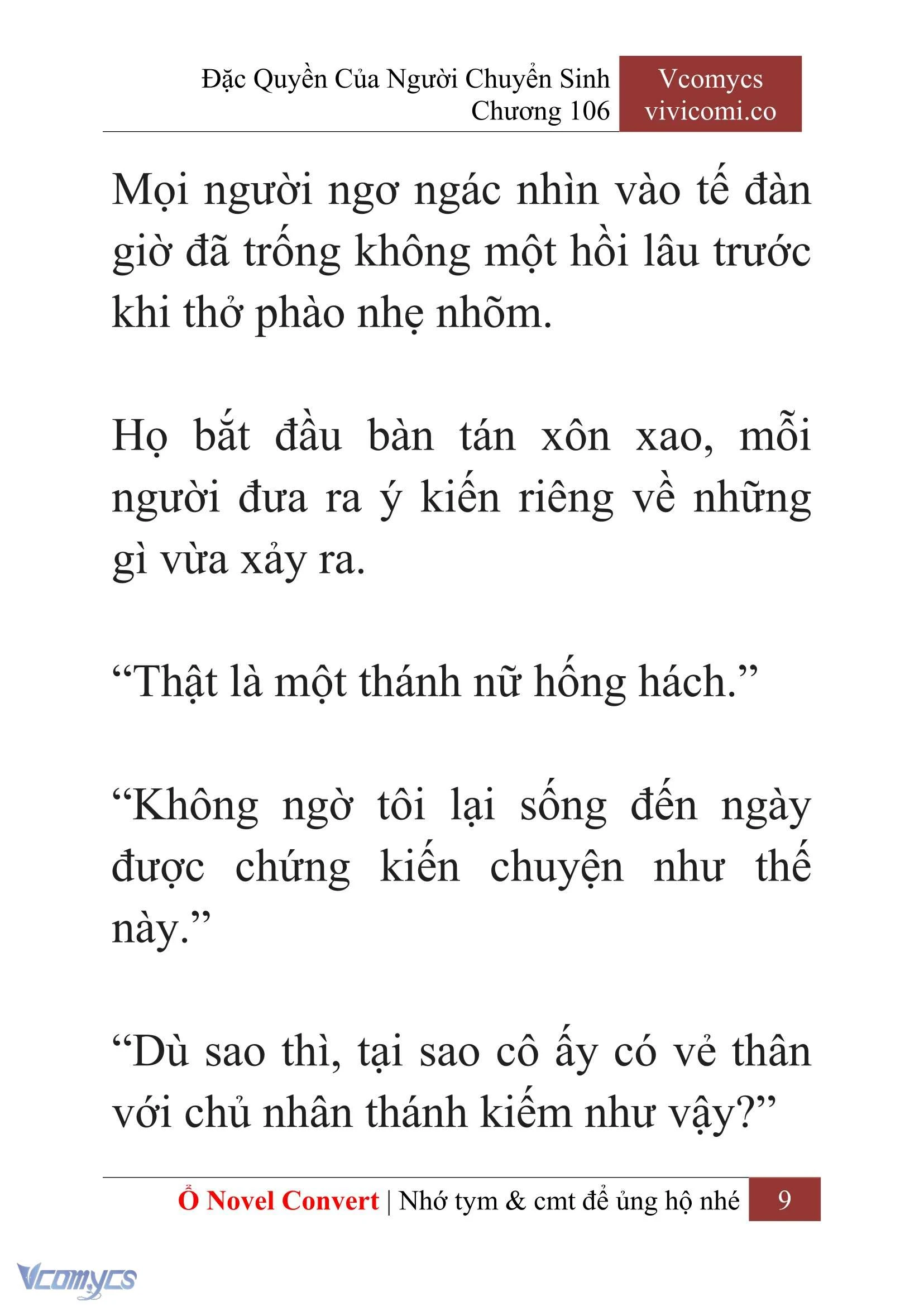 [Novel] Đặc Quyền Của Người Chuyển Sinh Chapter  106 - 11