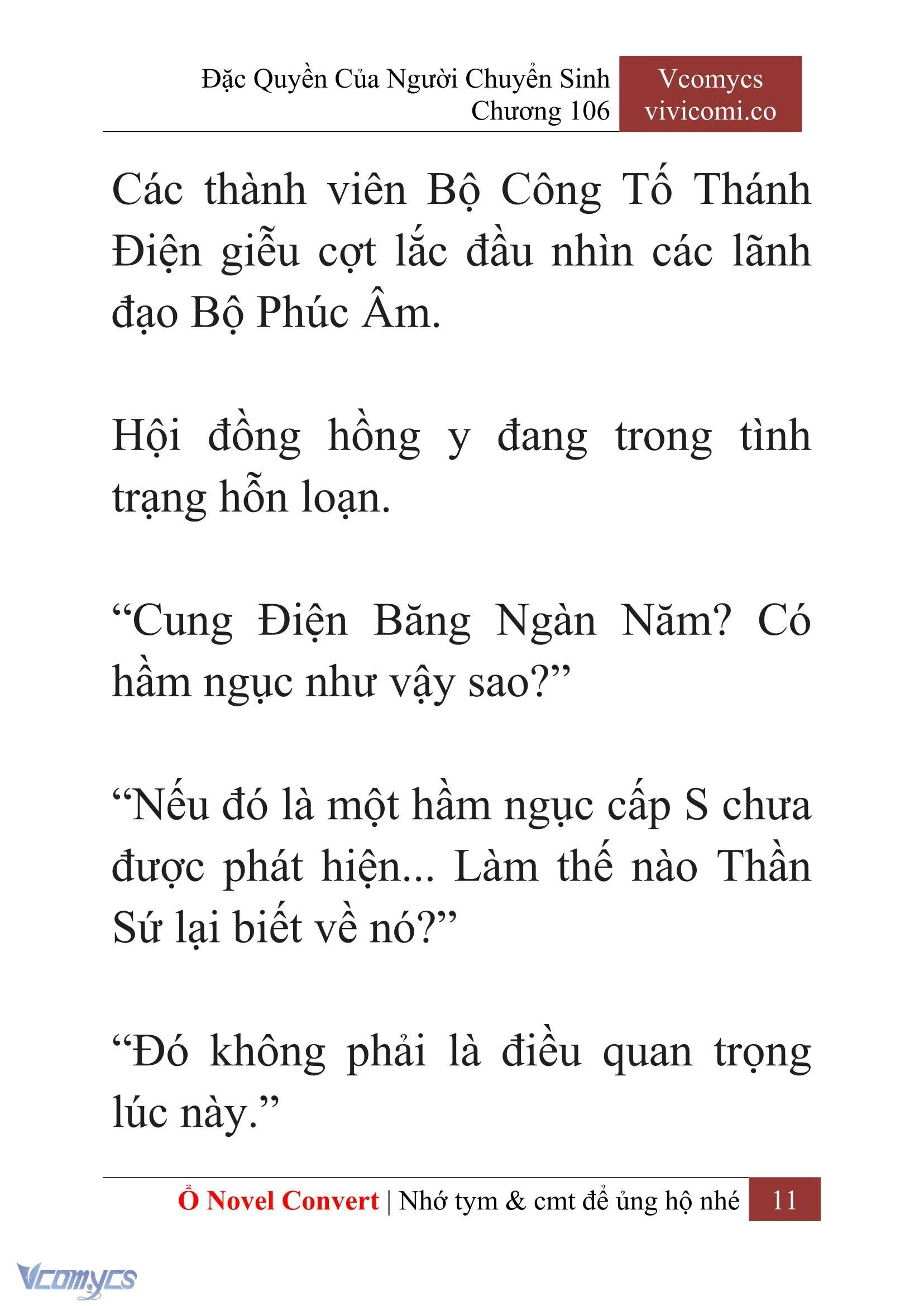 [Novel] Đặc Quyền Của Người Chuyển Sinh Chapter  106 - 13