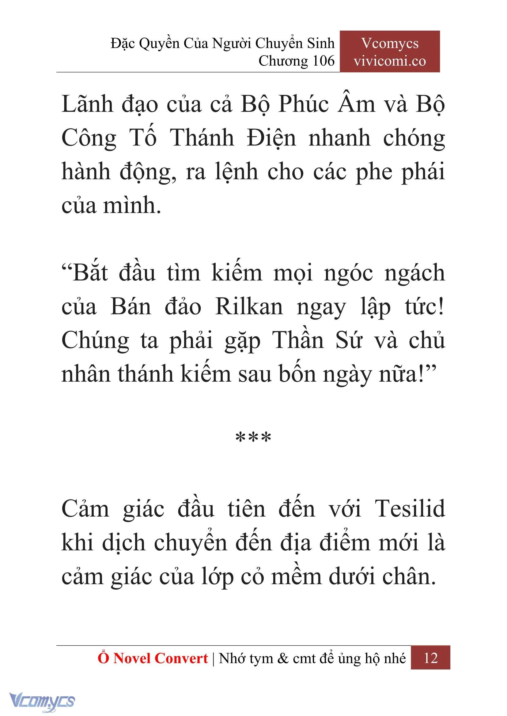 [Novel] Đặc Quyền Của Người Chuyển Sinh Chapter  106 - 14