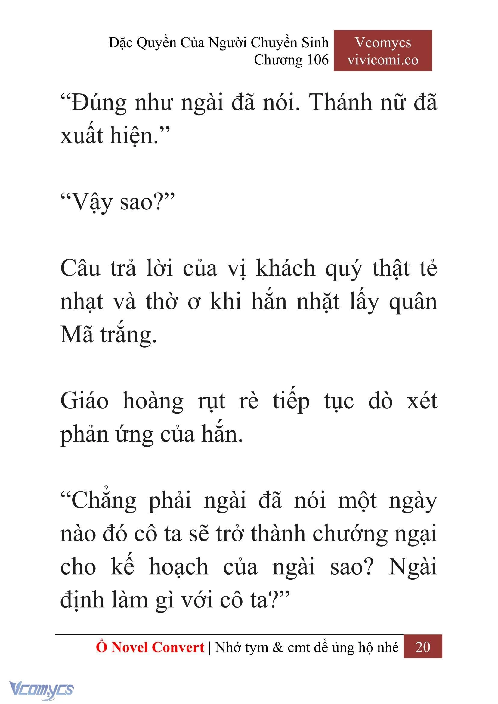 [Novel] Đặc Quyền Của Người Chuyển Sinh Chapter  106 - 22