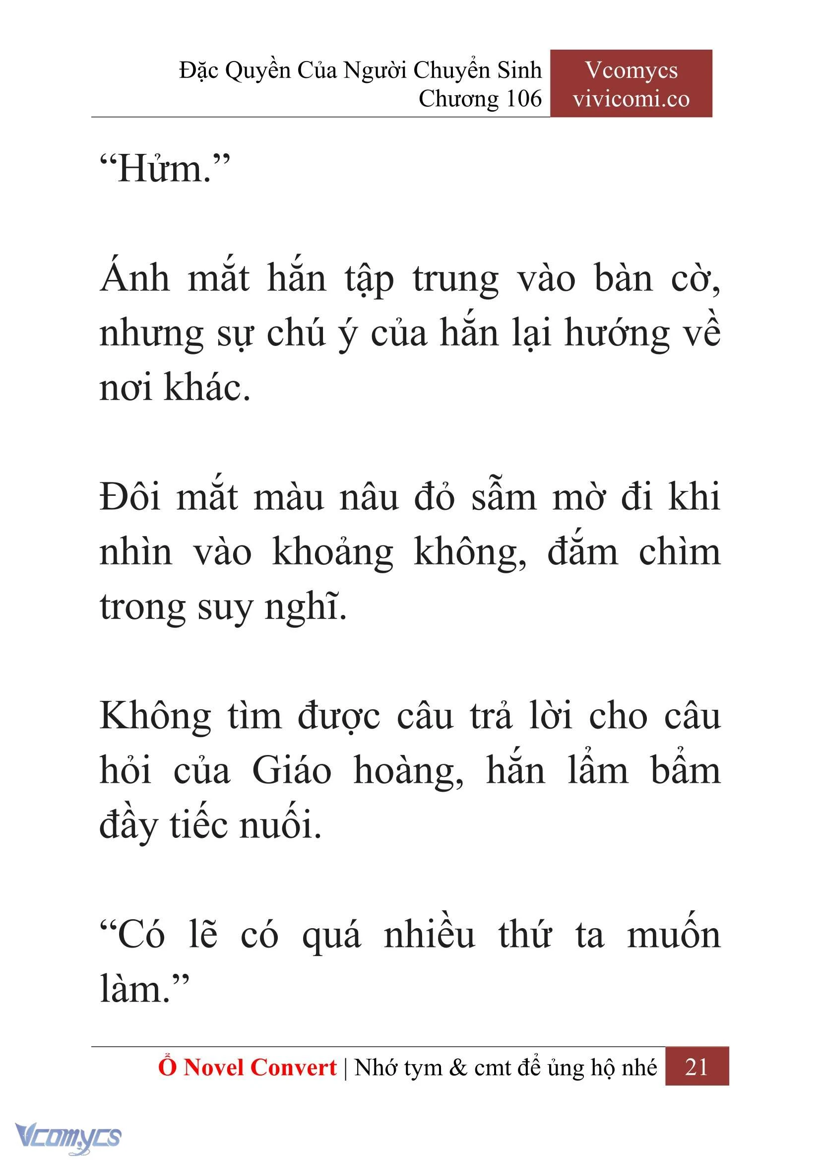 [Novel] Đặc Quyền Của Người Chuyển Sinh Chapter  106 - 23
