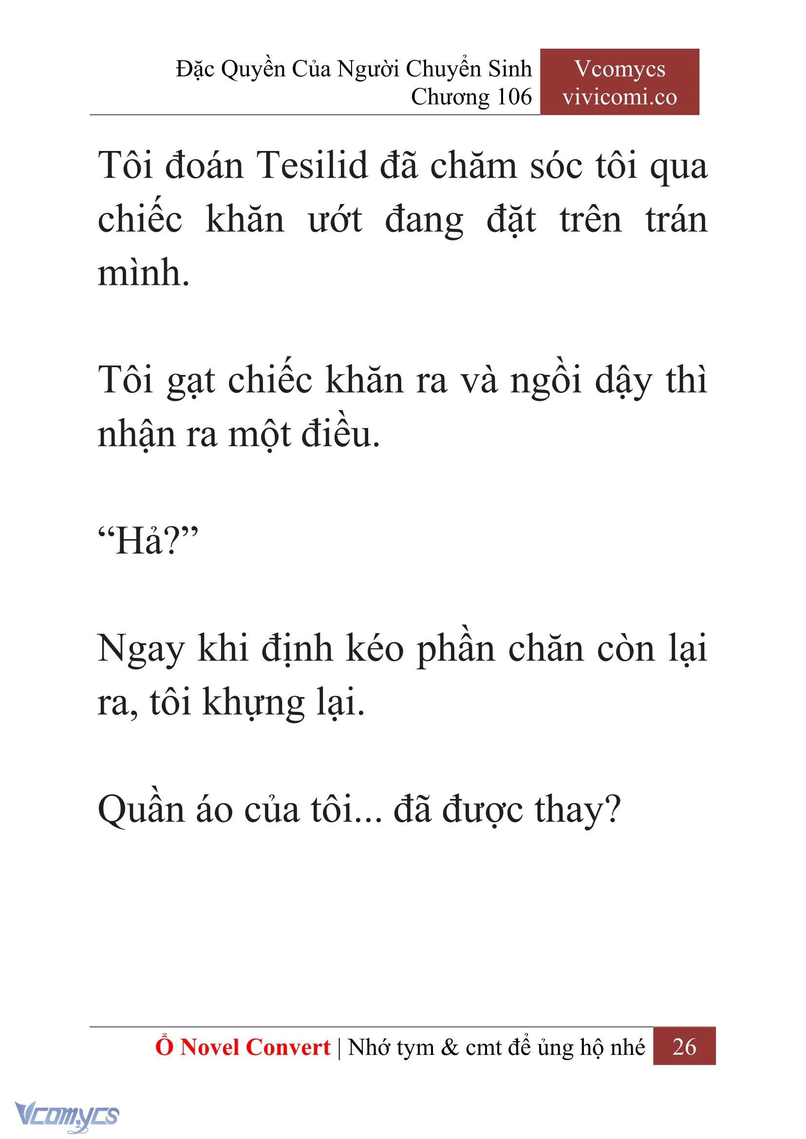 [Novel] Đặc Quyền Của Người Chuyển Sinh Chapter  106 - 28