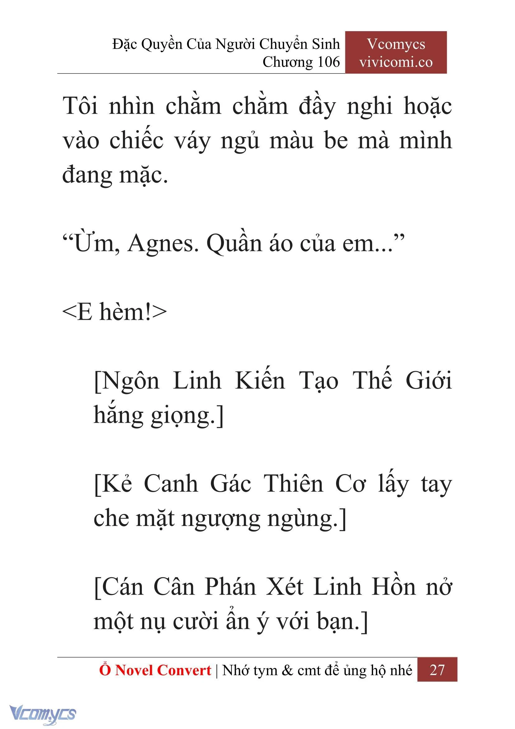 [Novel] Đặc Quyền Của Người Chuyển Sinh Chapter  106 - 29