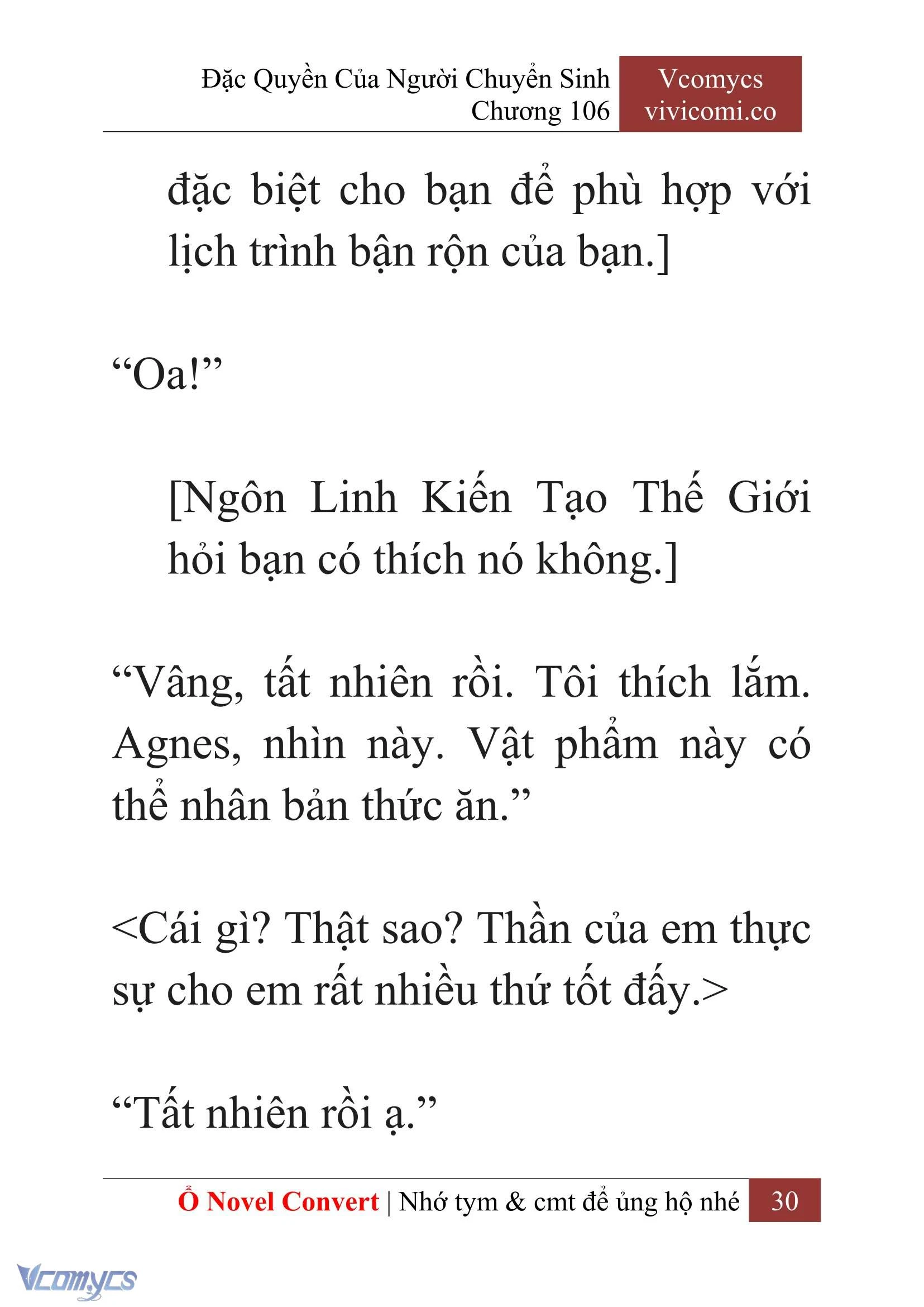 [Novel] Đặc Quyền Của Người Chuyển Sinh Chapter  106 - 32