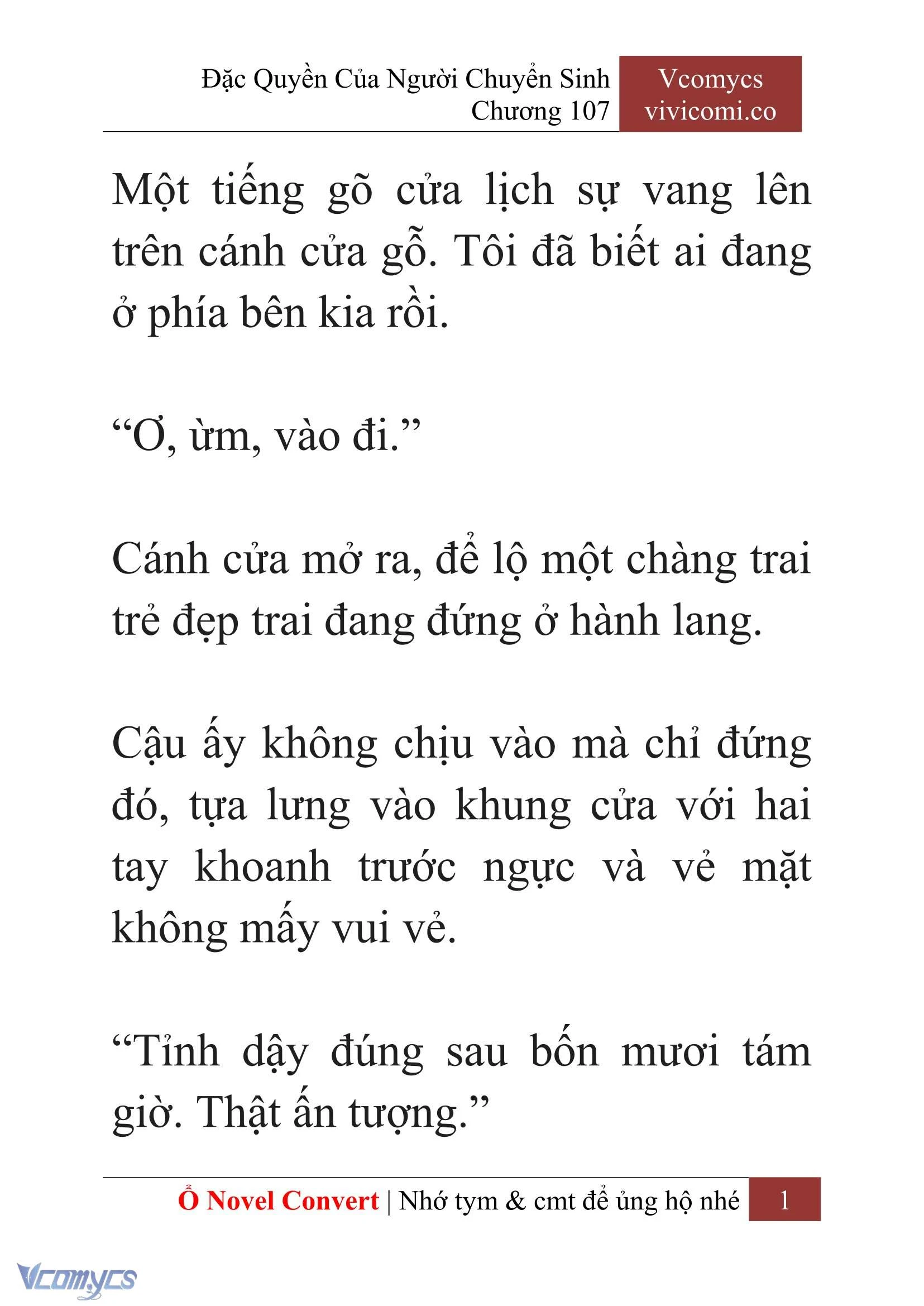 [Novel] Đặc Quyền Của Người Chuyển Sinh Chapter  107 - 3