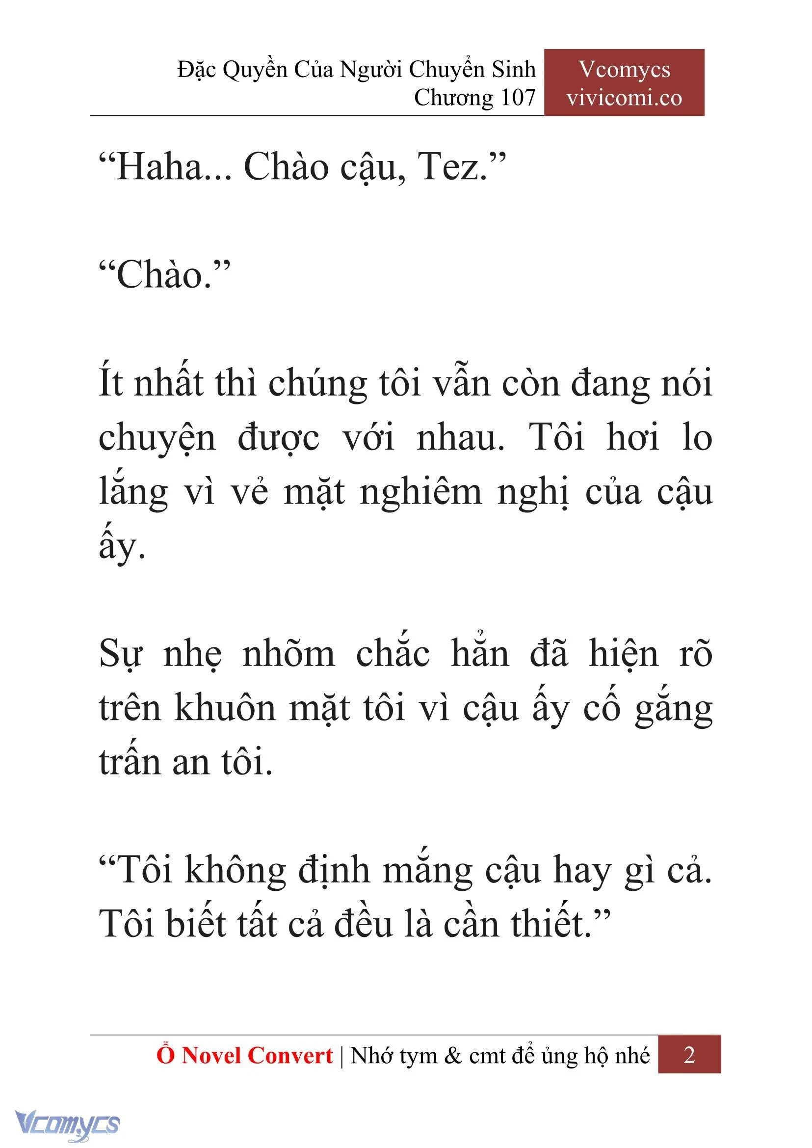[Novel] Đặc Quyền Của Người Chuyển Sinh Chapter  107 - 4