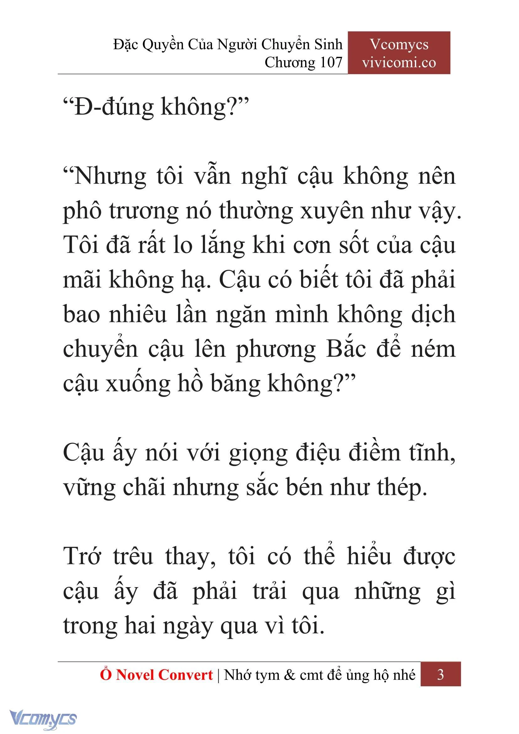 [Novel] Đặc Quyền Của Người Chuyển Sinh Chapter  107 - 5