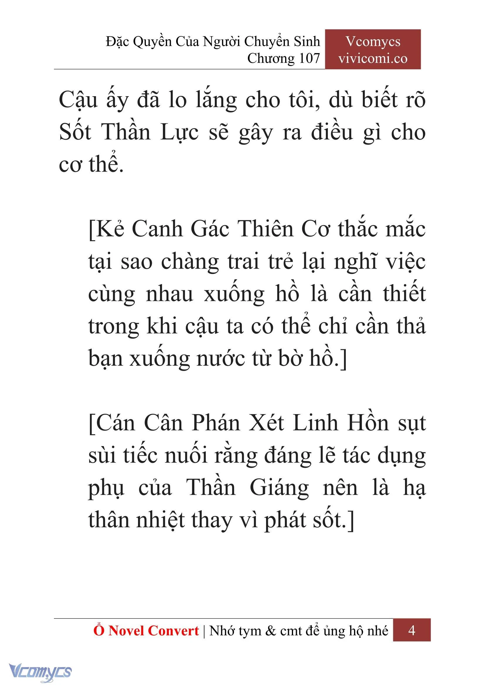 [Novel] Đặc Quyền Của Người Chuyển Sinh Chapter  107 - 6