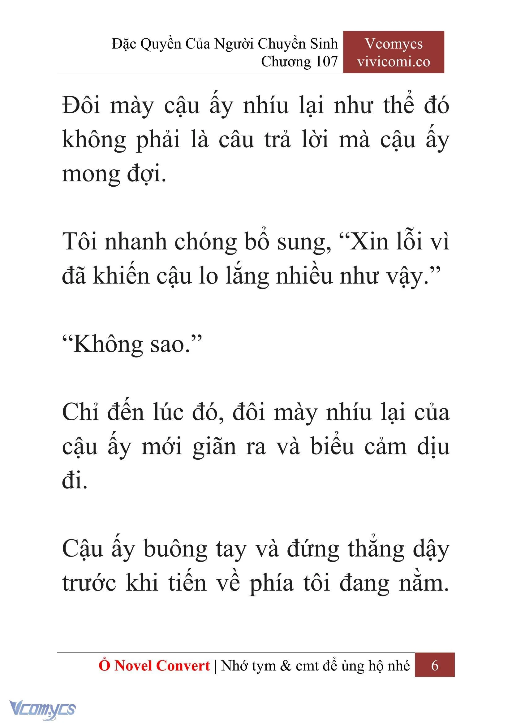 [Novel] Đặc Quyền Của Người Chuyển Sinh Chapter  107 - 8