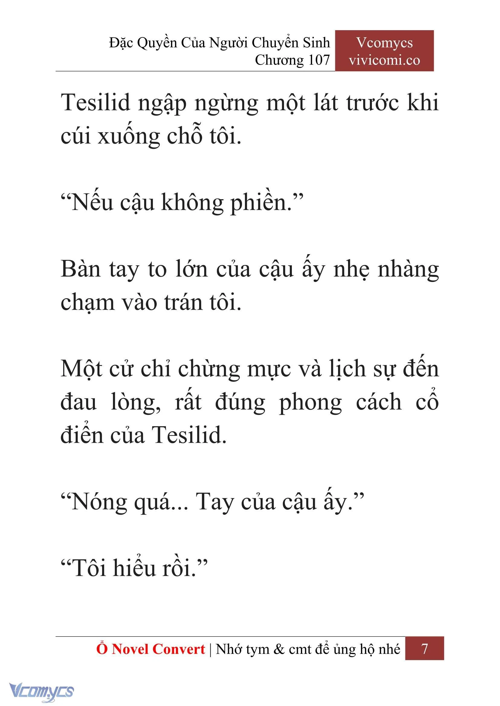 [Novel] Đặc Quyền Của Người Chuyển Sinh Chapter  107 - 9