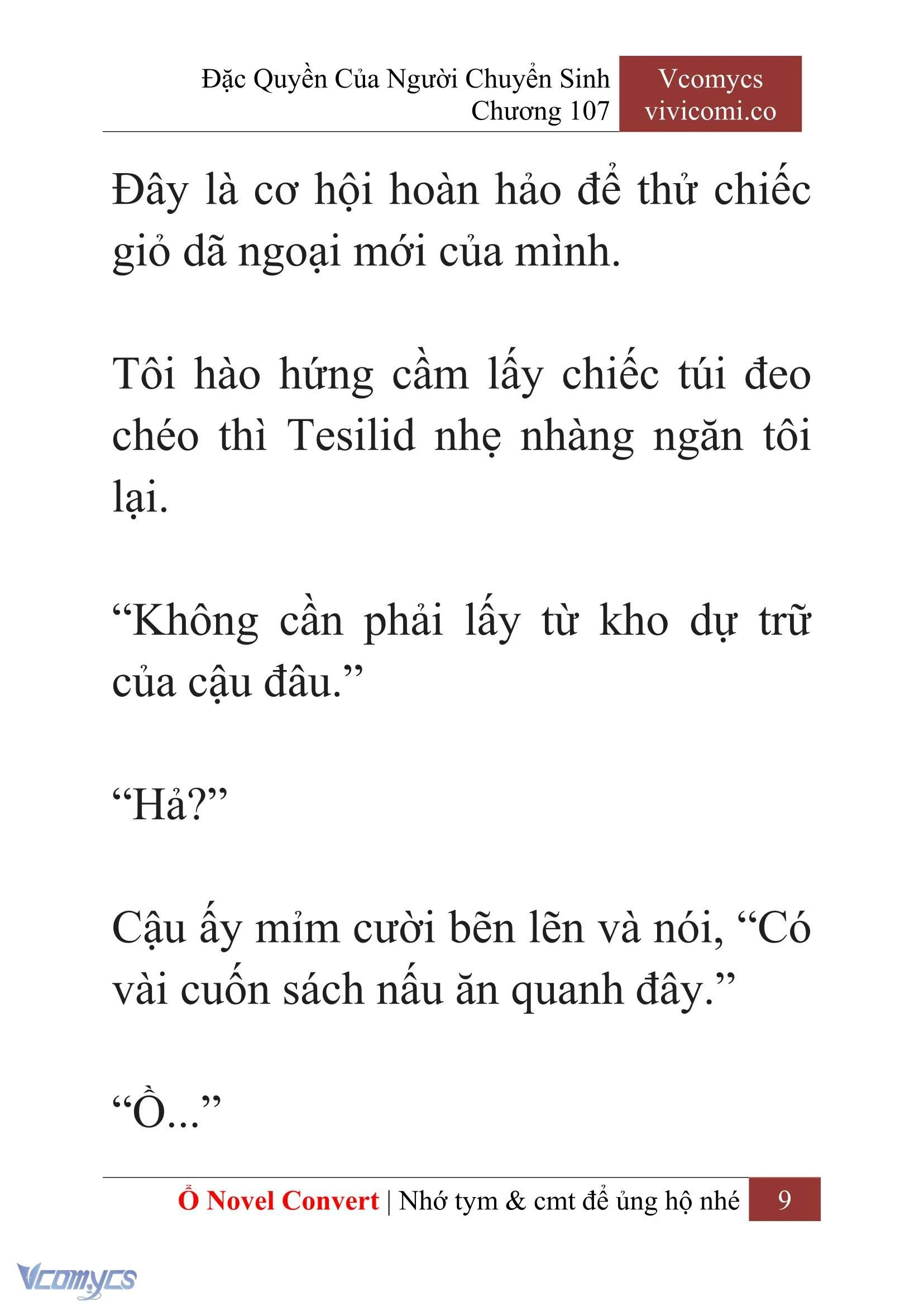 [Novel] Đặc Quyền Của Người Chuyển Sinh Chapter  107 - 11