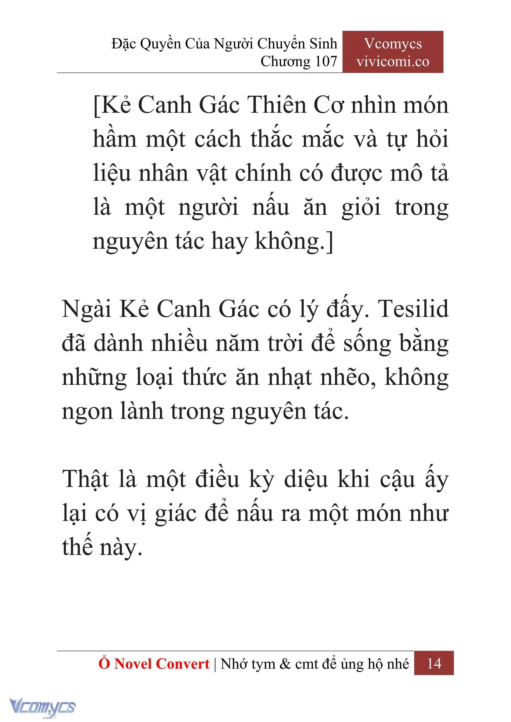[Novel] Đặc Quyền Của Người Chuyển Sinh Chapter  107 - 16