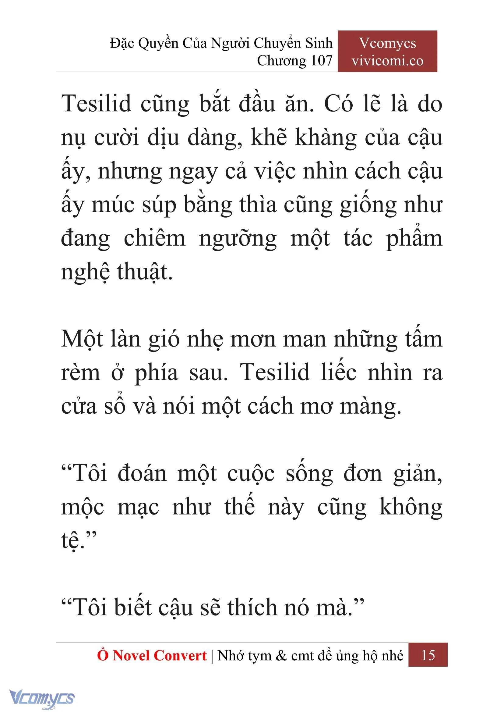 [Novel] Đặc Quyền Của Người Chuyển Sinh Chapter  107 - 17
